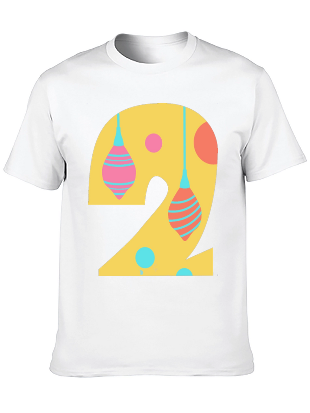 Number 2 Graphic Tee - Fun Birthday Shirt