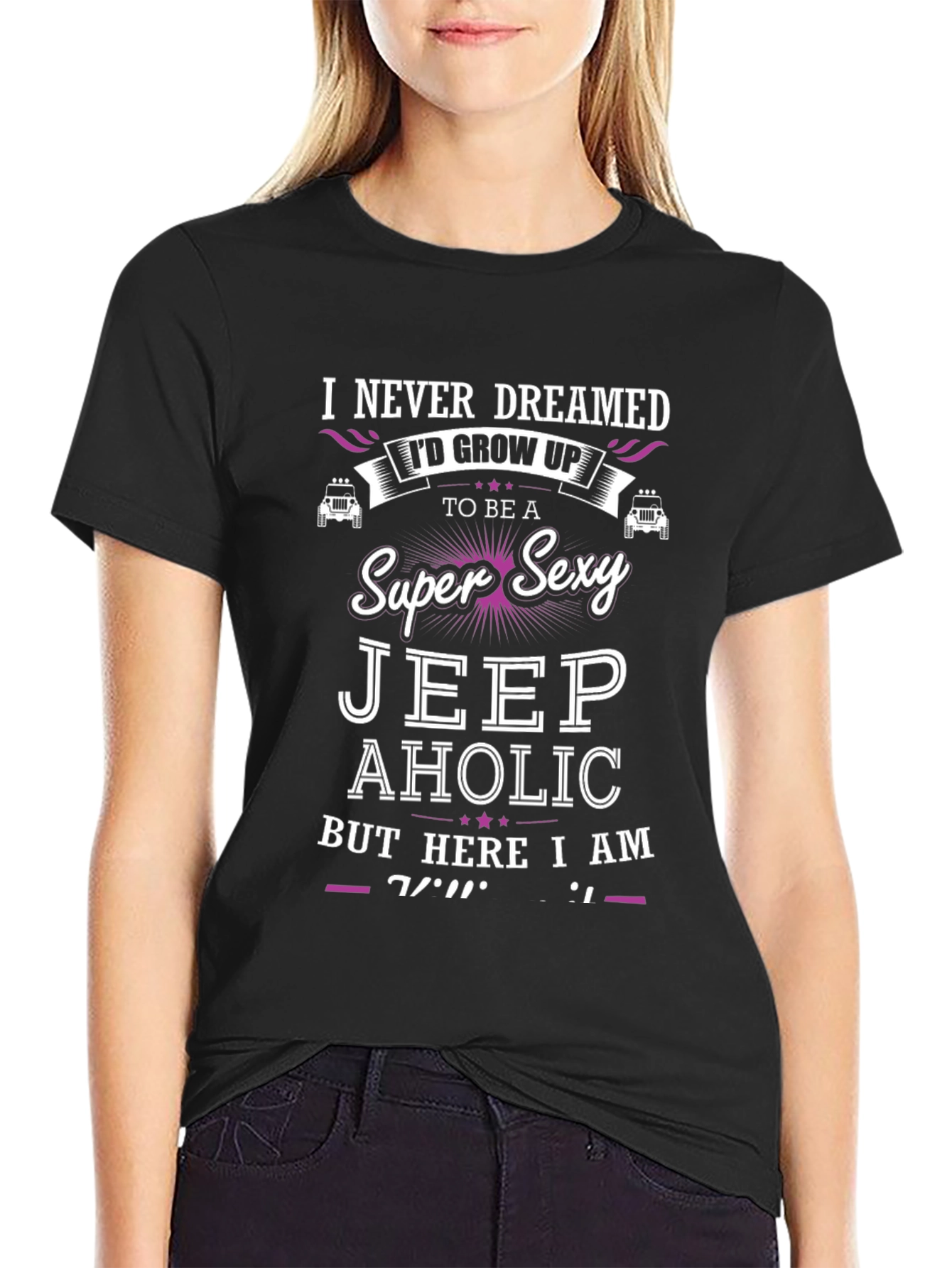 Super Sexy Jeep Aholic T-Shirt - Novelty Graphic Tee