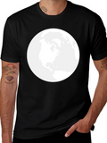 Moon Graphic T-Shirt - Black