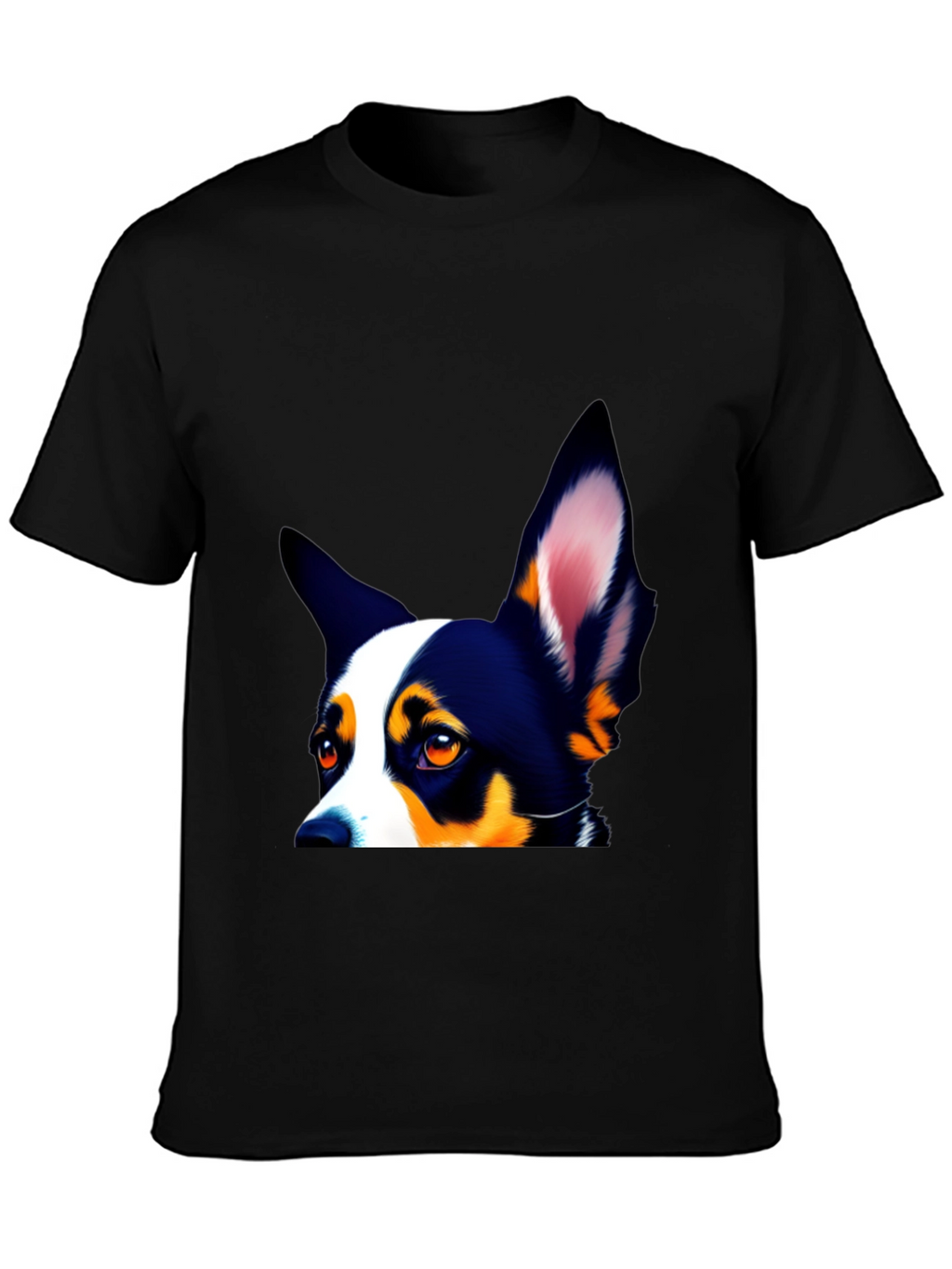 Dog Lovers Tee - Peek-a-Boo Pup Design