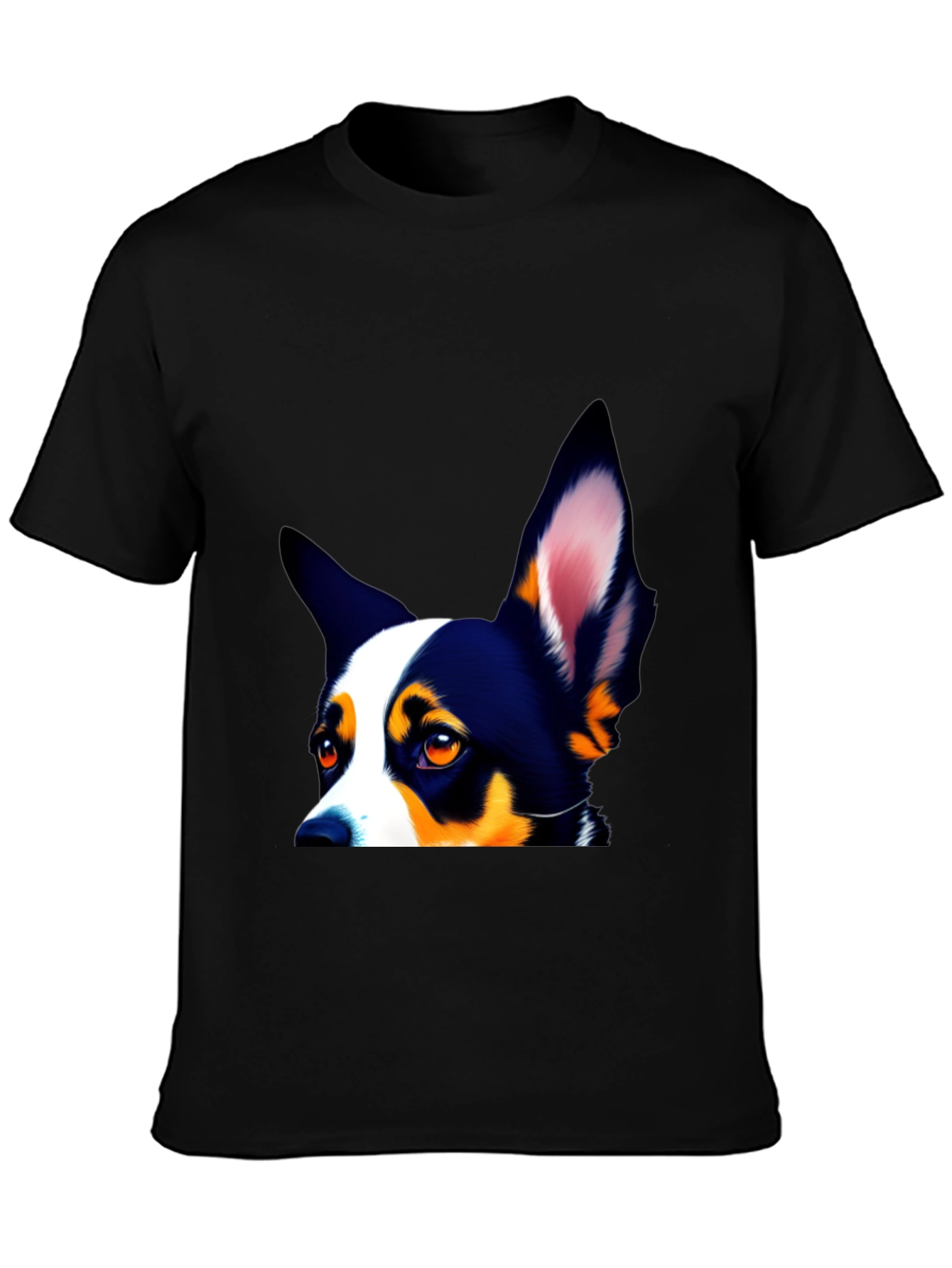 Dog Lovers Tee - Peek-a-Boo Pup Design