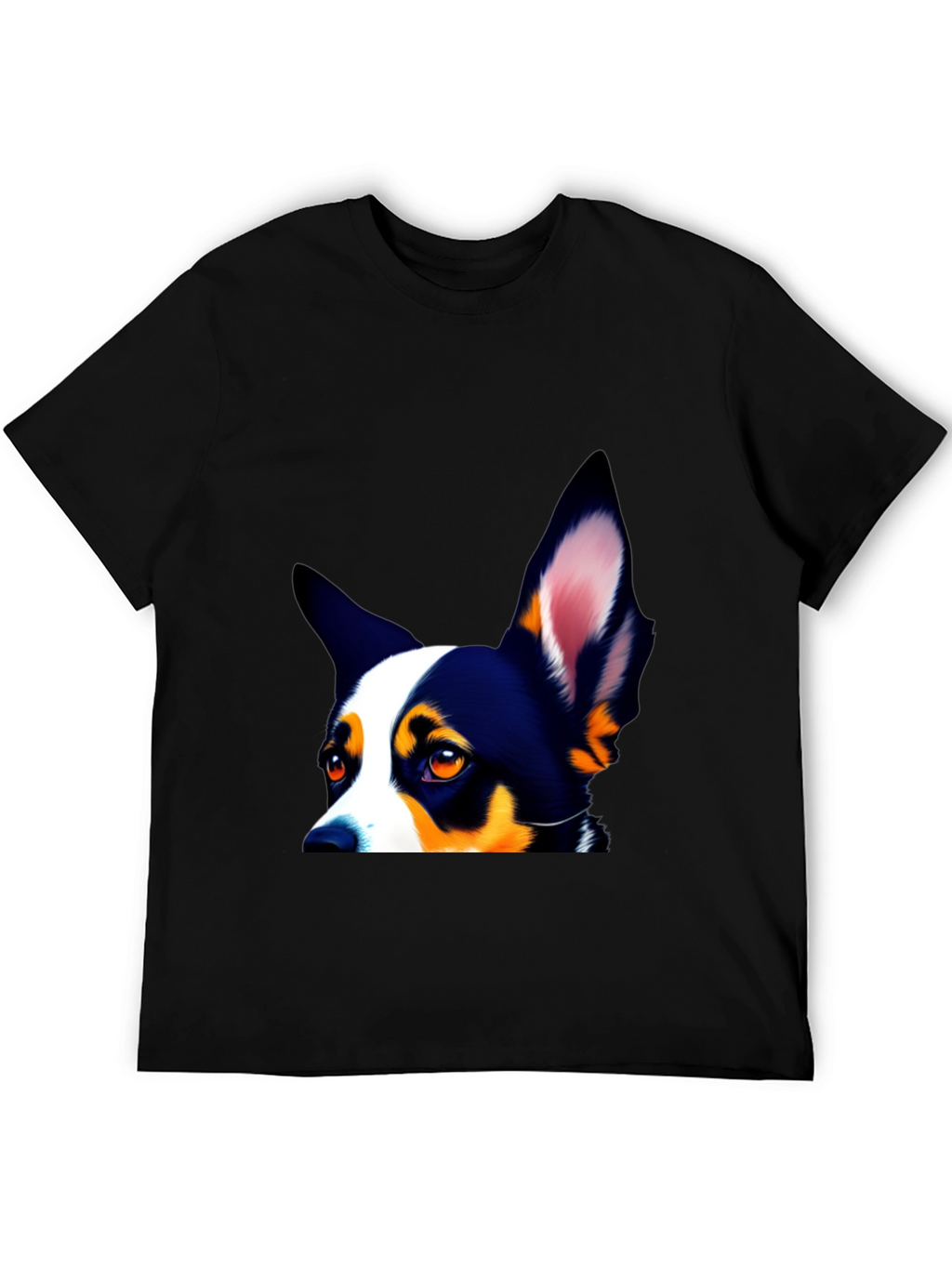 Dog Lovers Tee - Peek-a-Boo Pup Design