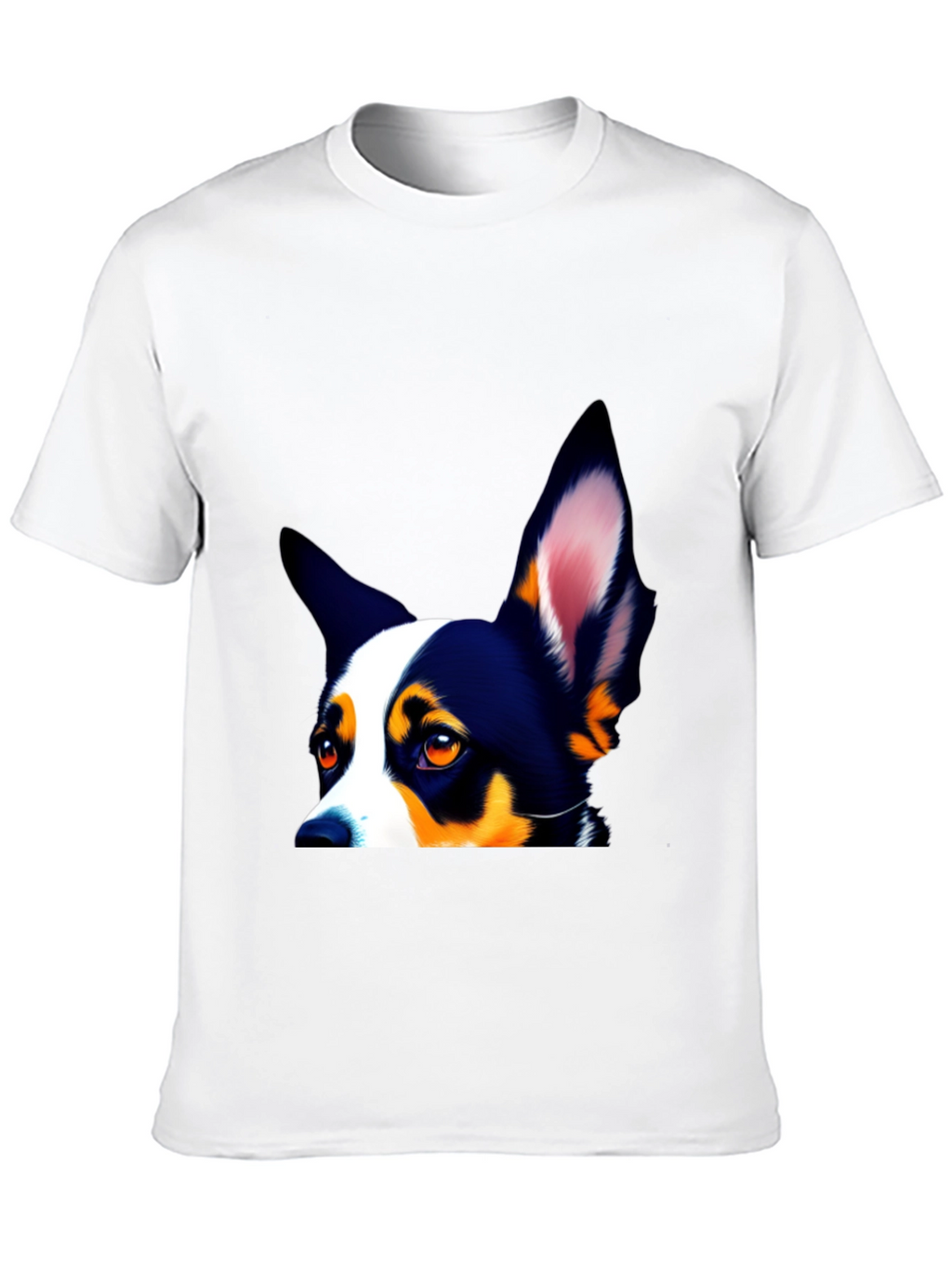Dog Lovers Tee - Peek-a-Boo Pup Design