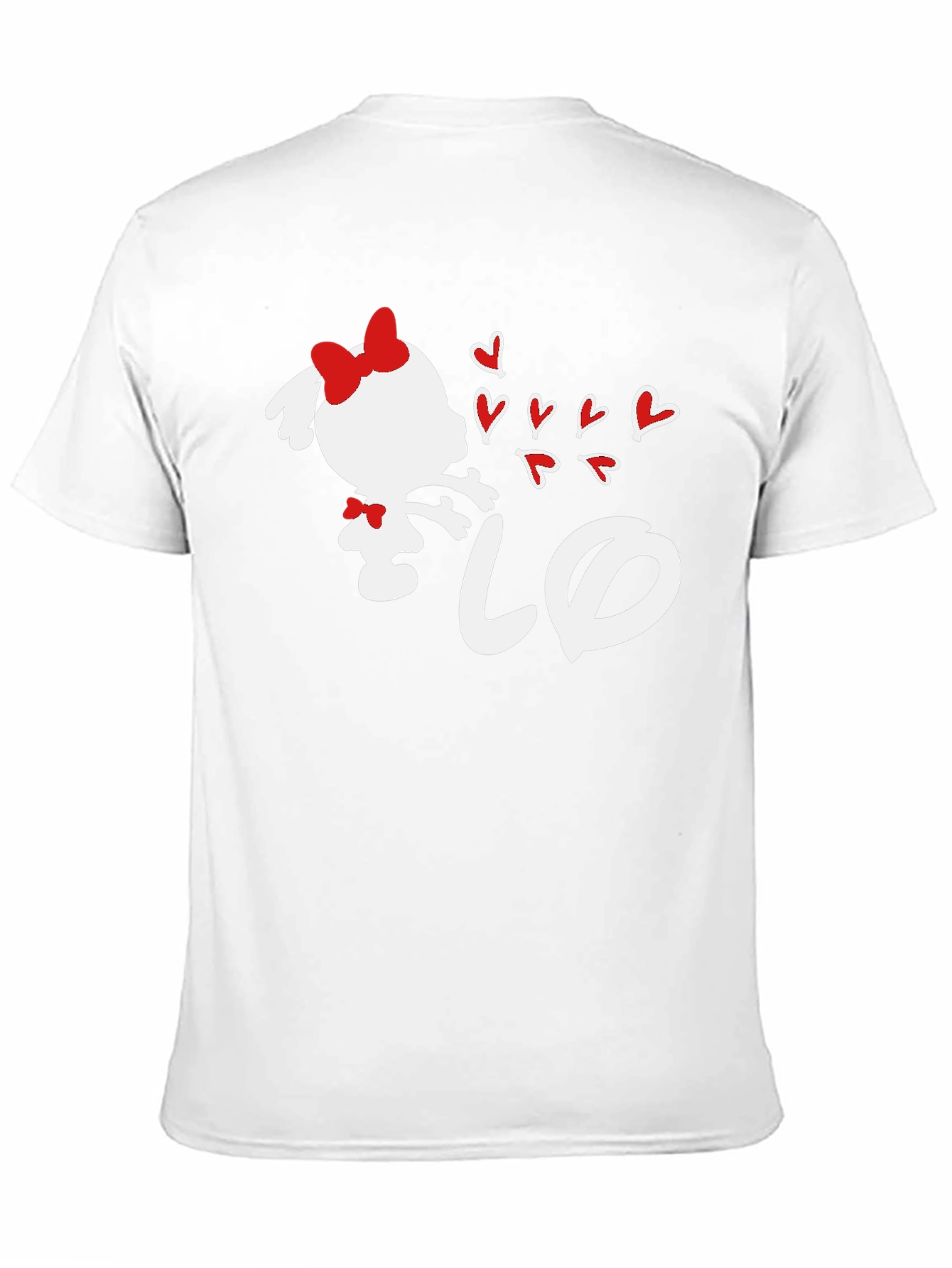 Girl Blowing Hearts Graphic Tee