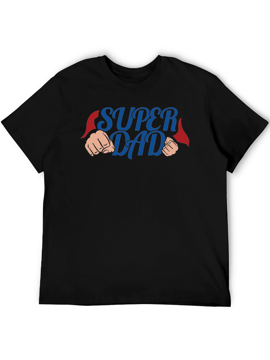 Super Dad Hero Graphic Tee - Black