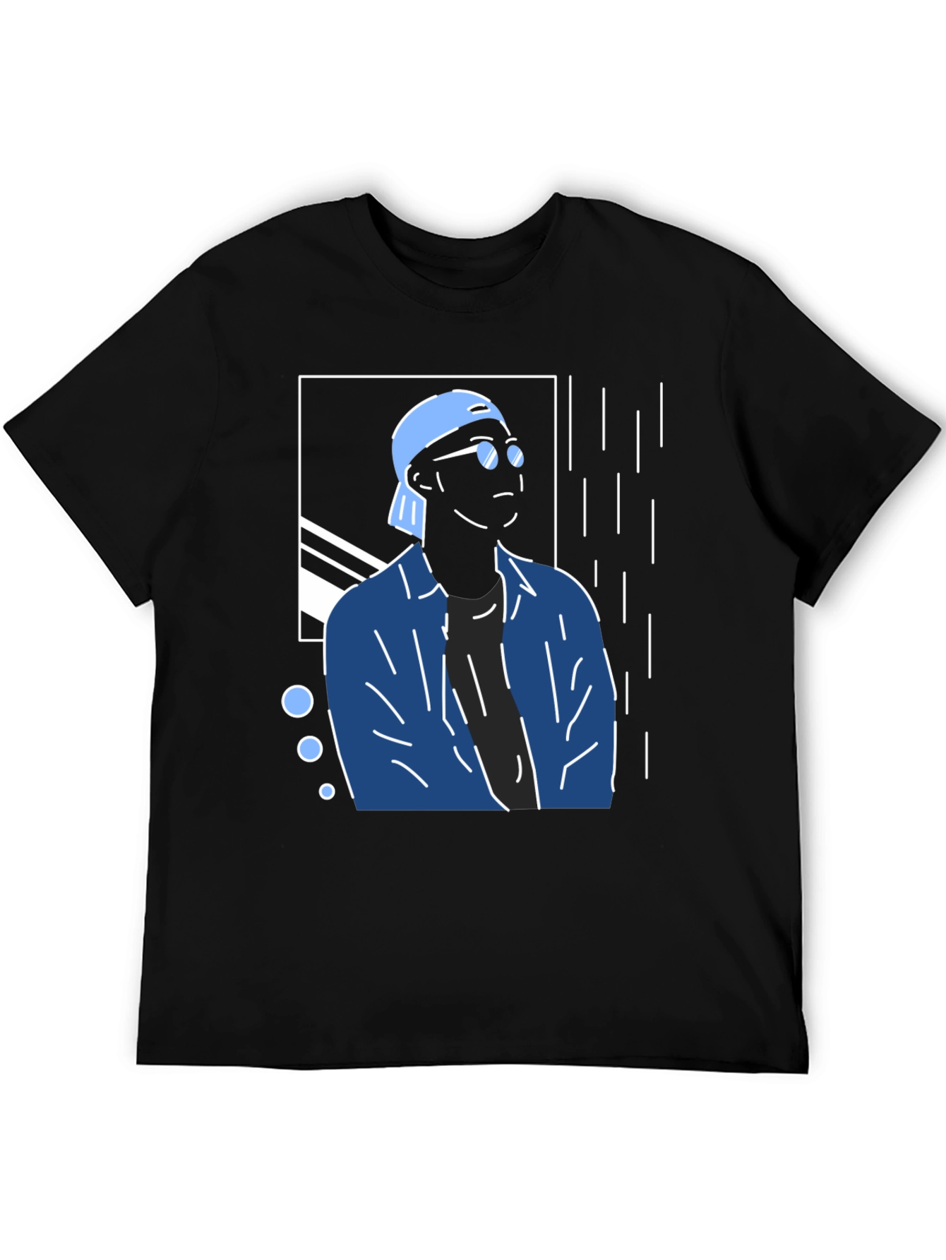 Trendy Graphic Tee - Cool Man Design