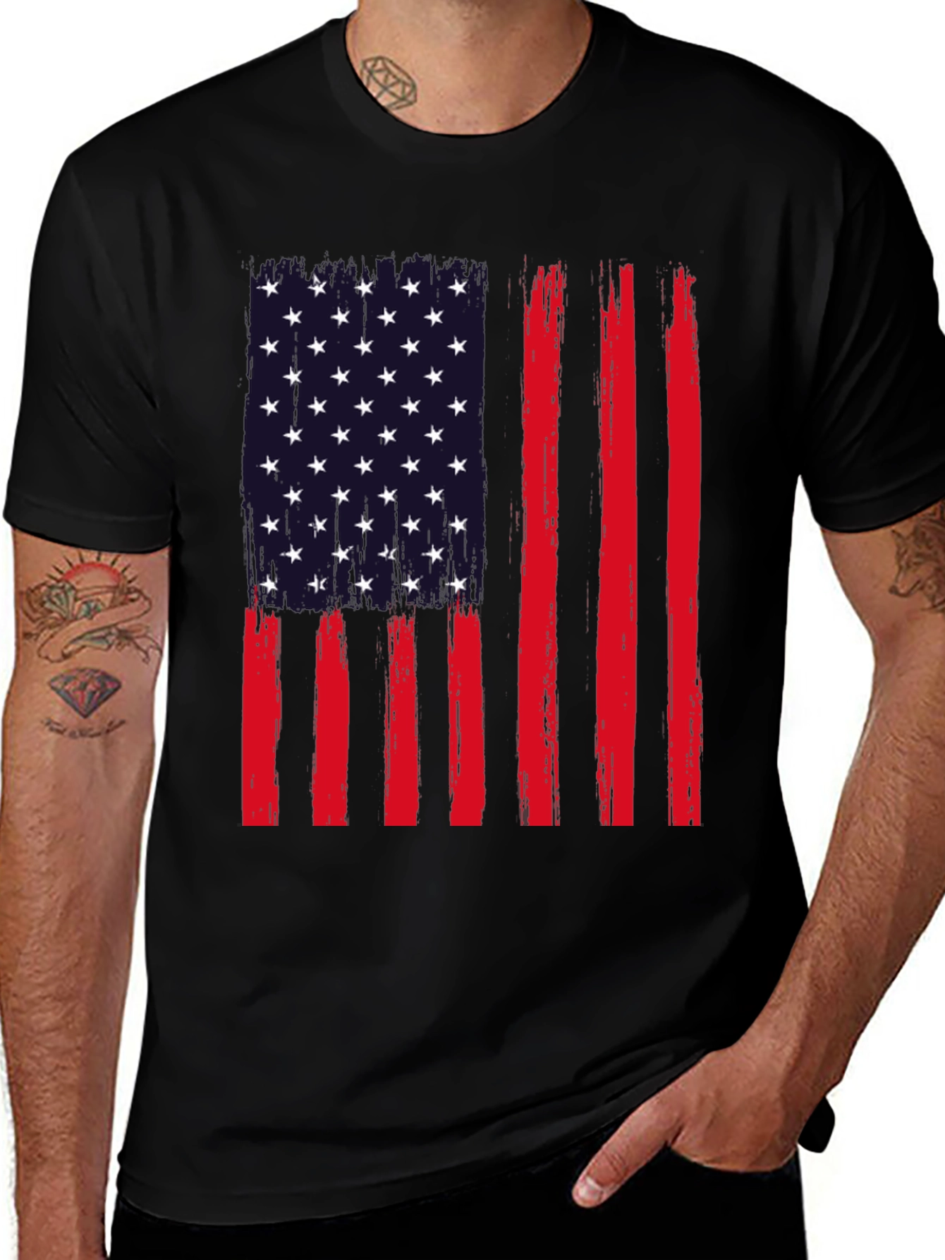 American Flag Graphic Tee - Patriotic Pride