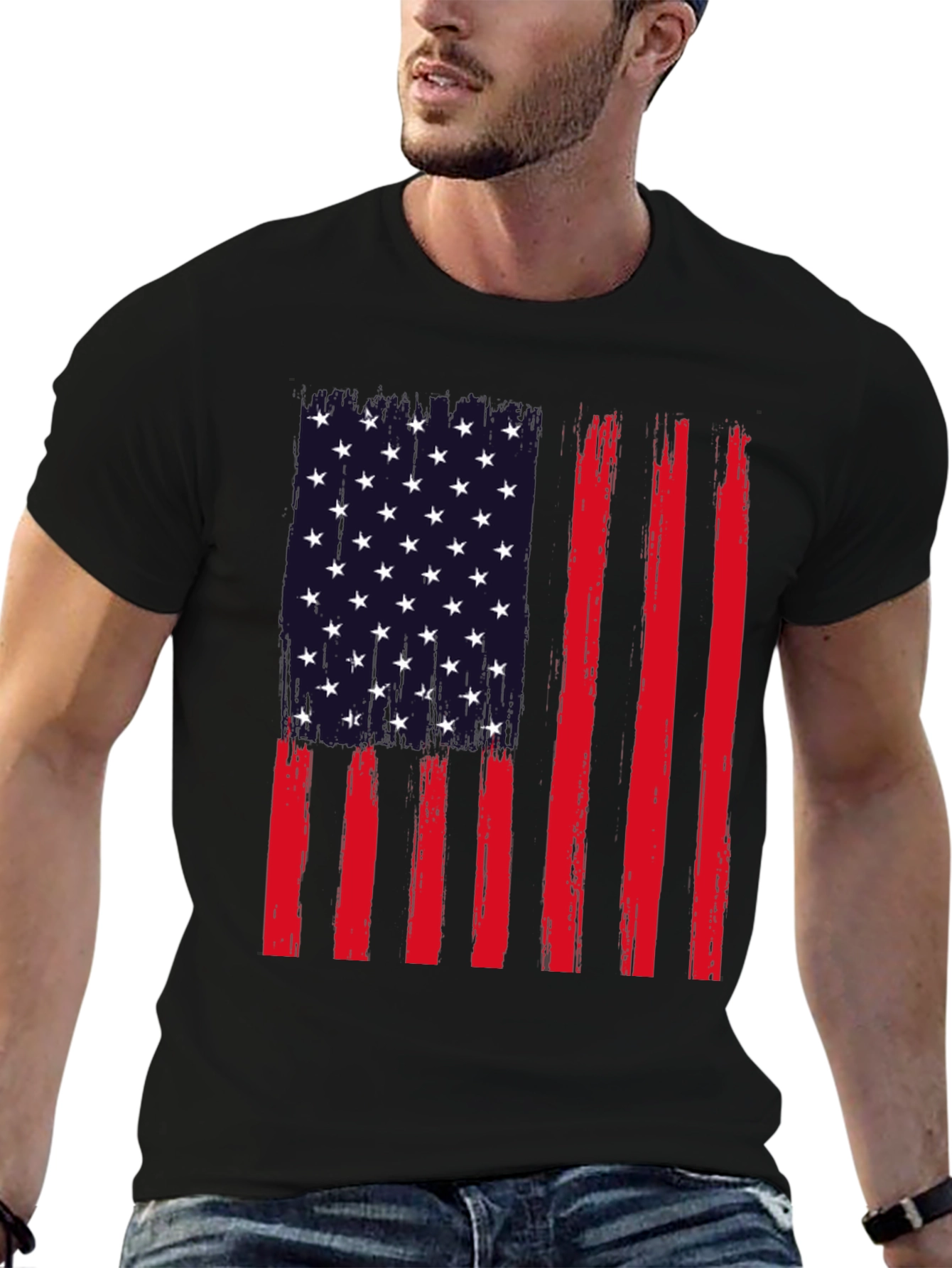American Flag Graphic Tee - Patriotic Pride