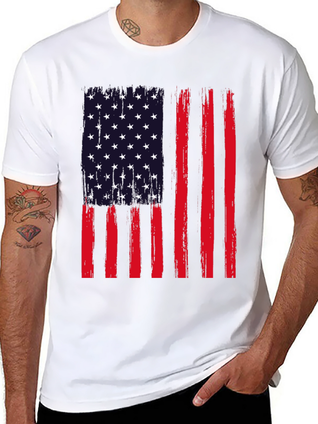 American Flag Graphic Tee - Patriotic Pride