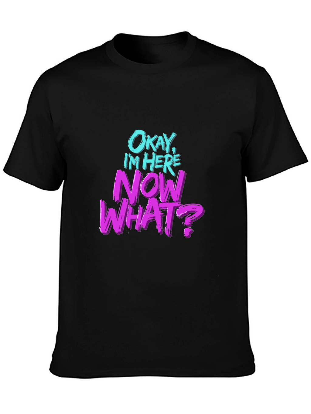Okay Im Here Now What? Graphic T-Shirt