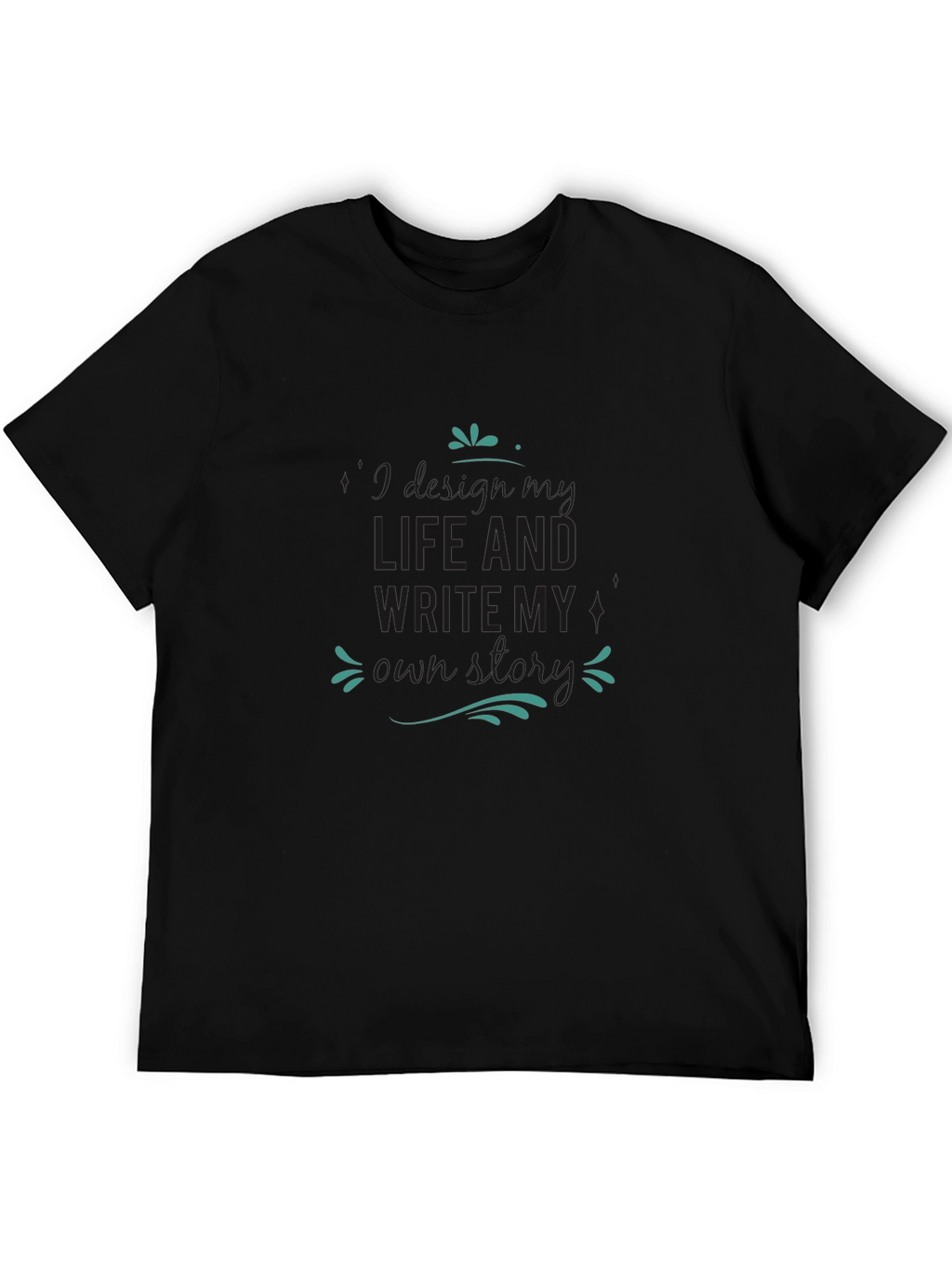 Mens Black T-Shirt - Write My Own Story
