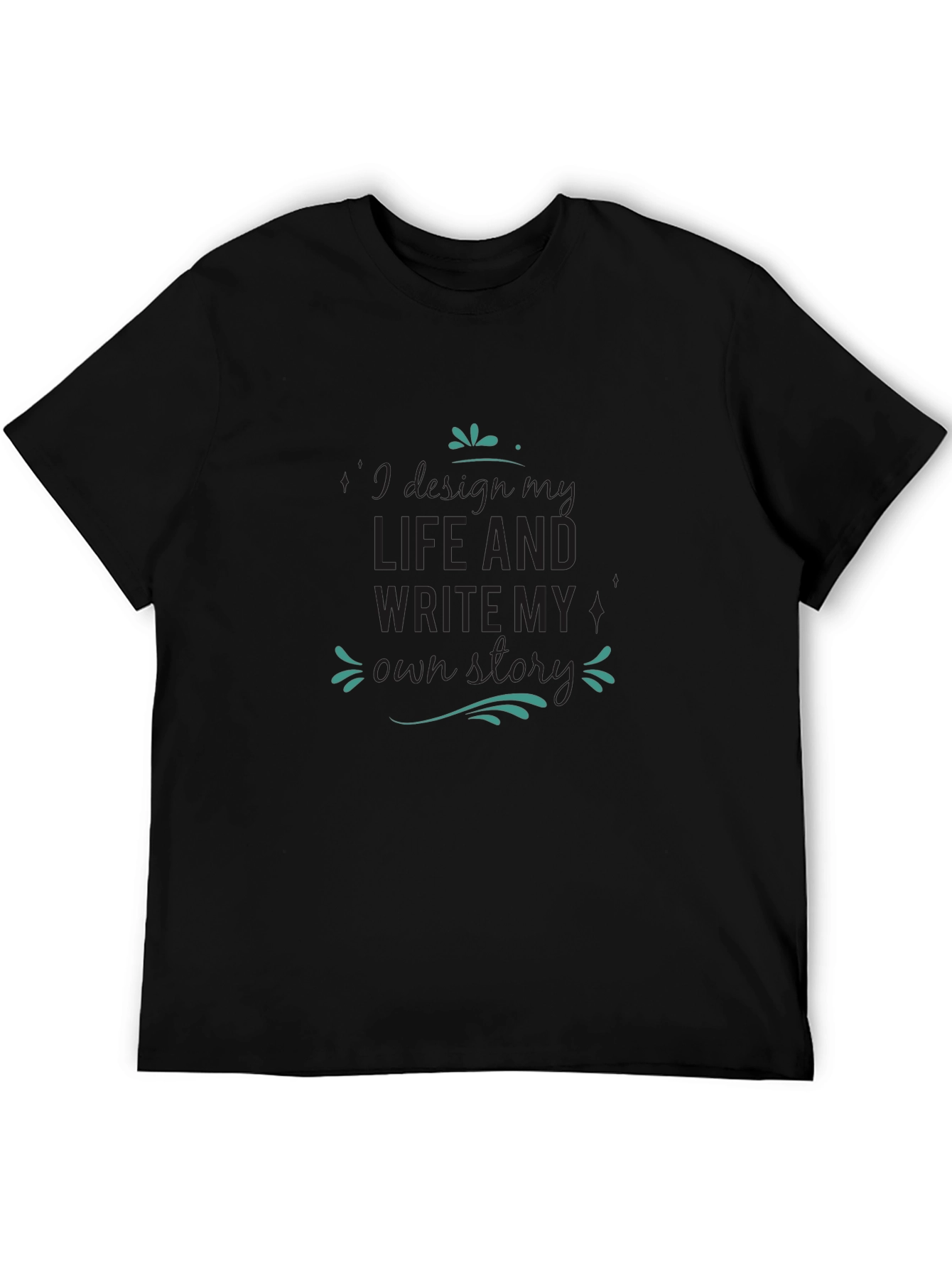 Mens Black T-Shirt - Write My Own Story