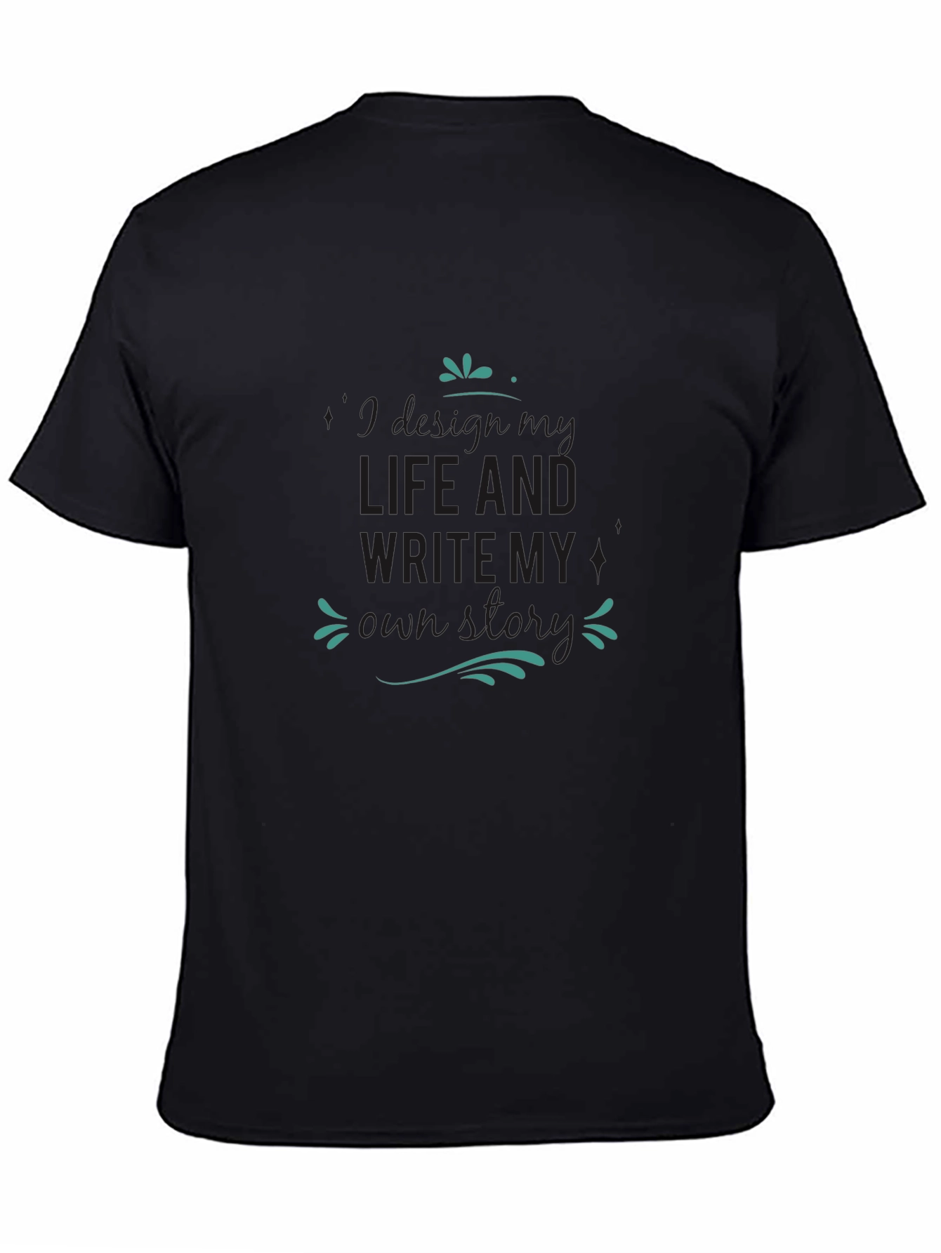 Mens Black T-Shirt - Write My Own Story