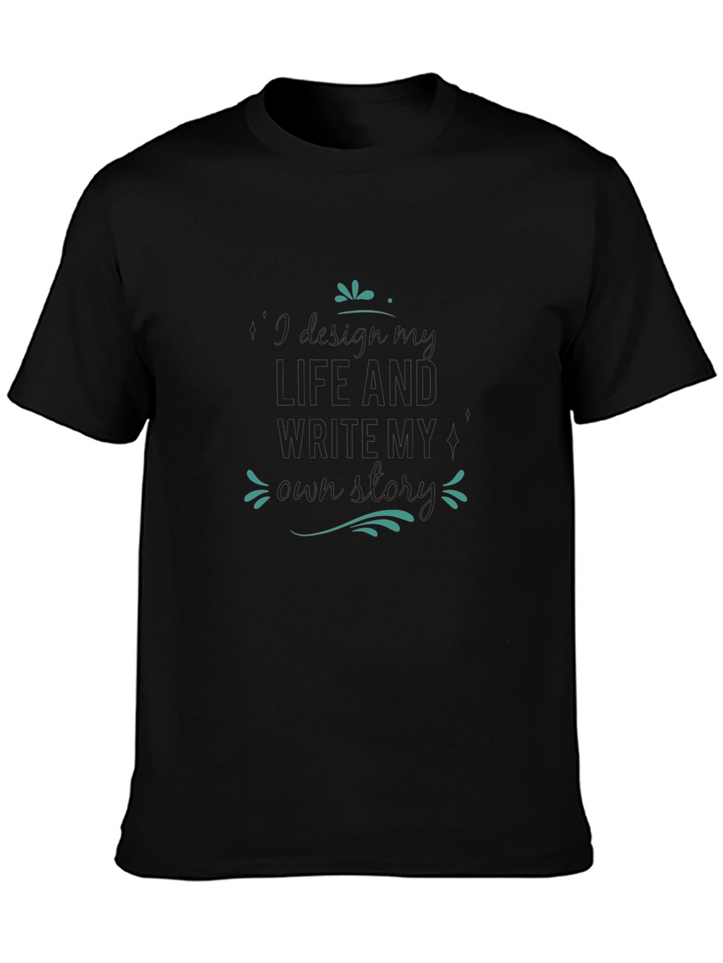 Mens Black T-Shirt - Write My Own Story
