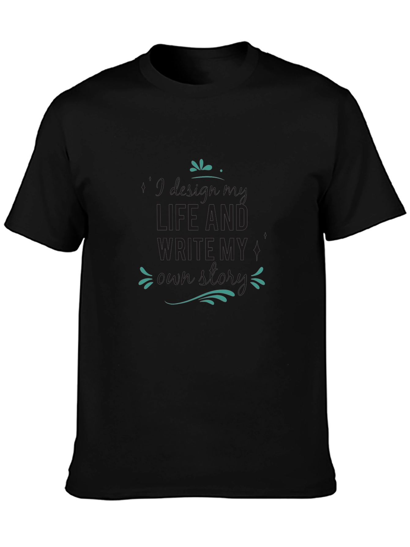 Mens Black T-Shirt - Write My Own Story
