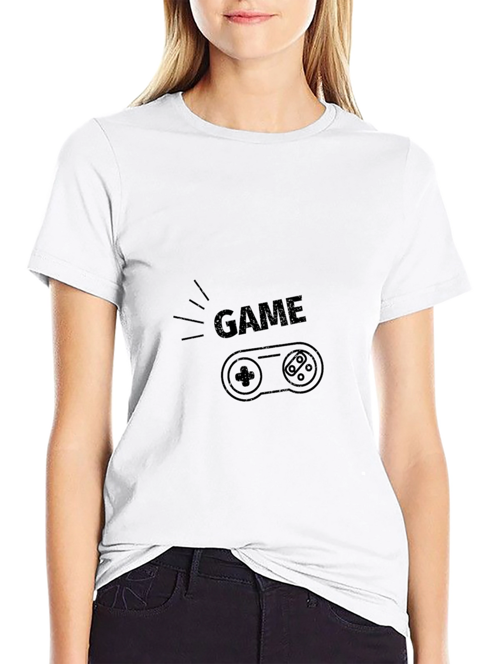 Game On T-Shirt - Gamer Style Black Tee