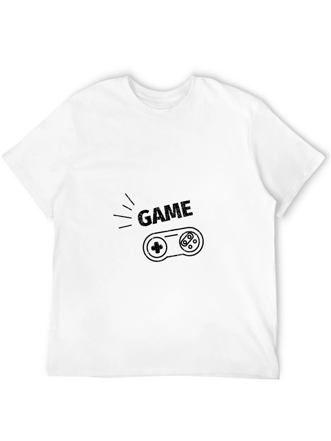 Game On T-Shirt - Gamer Style Black Tee