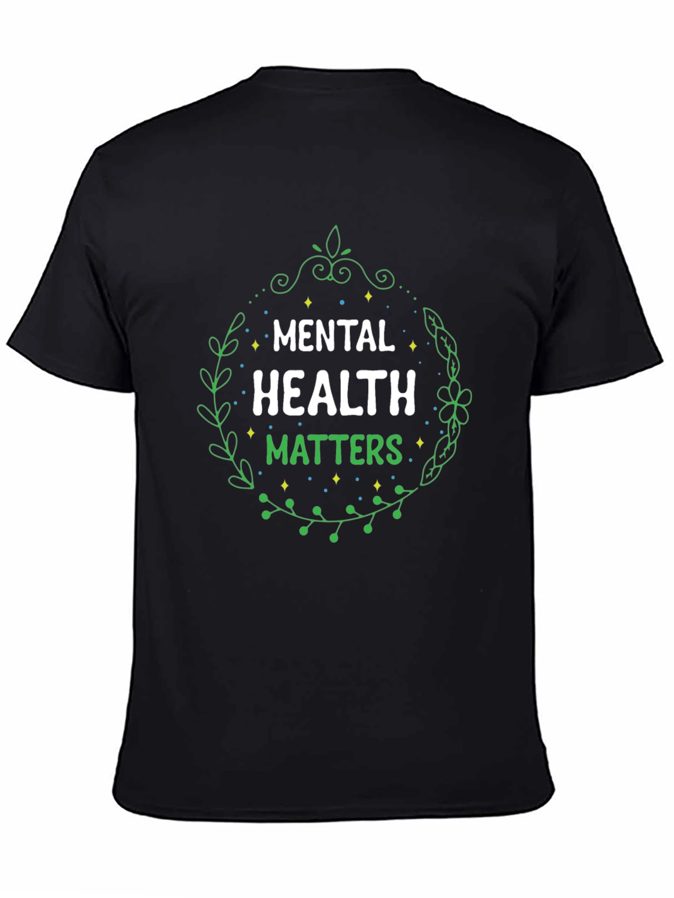 Mental Health Matters Black Graphic T-Shirt