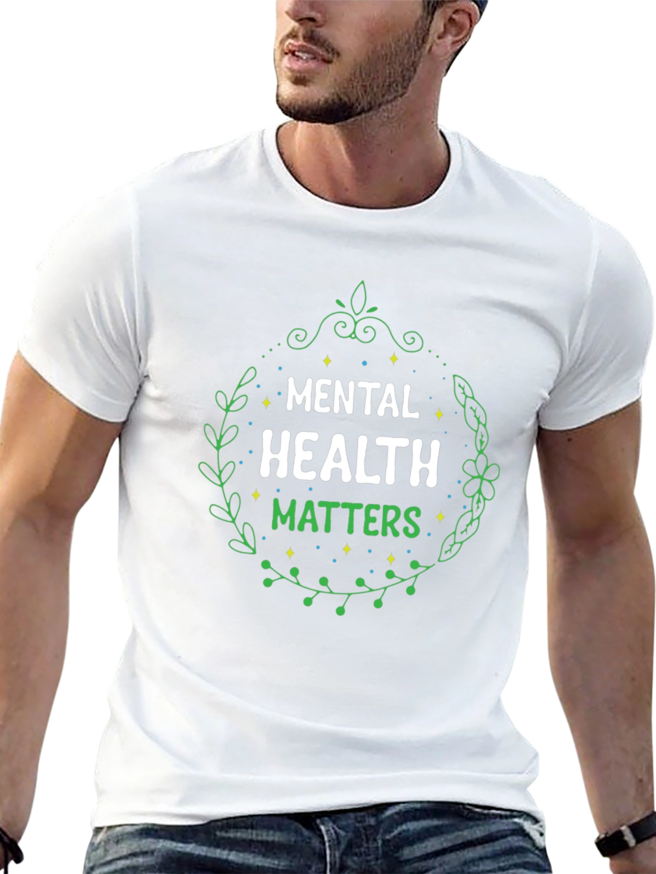 Mental Health Matters Black Graphic T-Shirt
