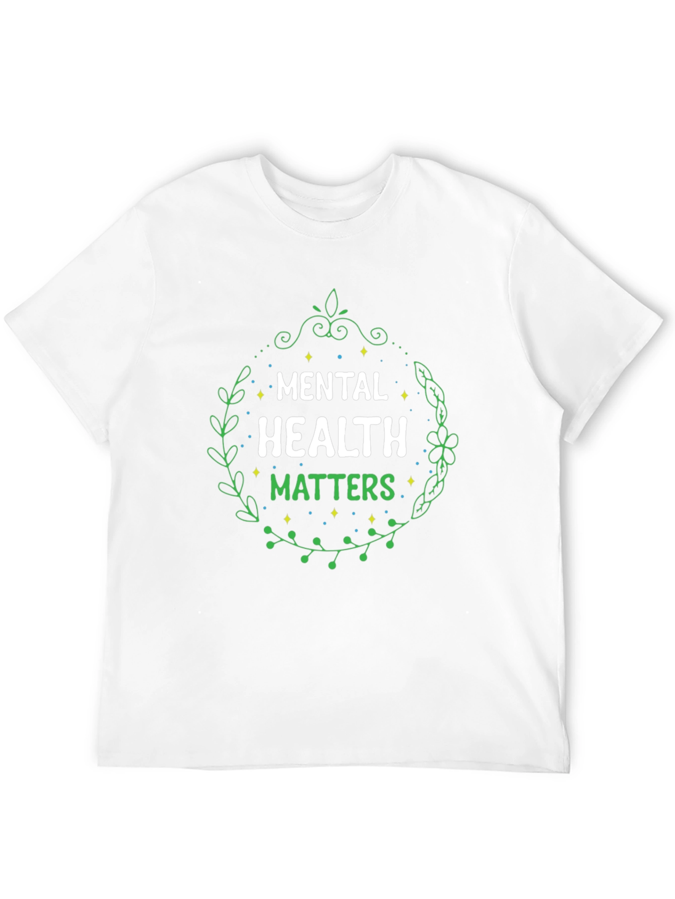 Mental Health Matters Black Graphic T-Shirt