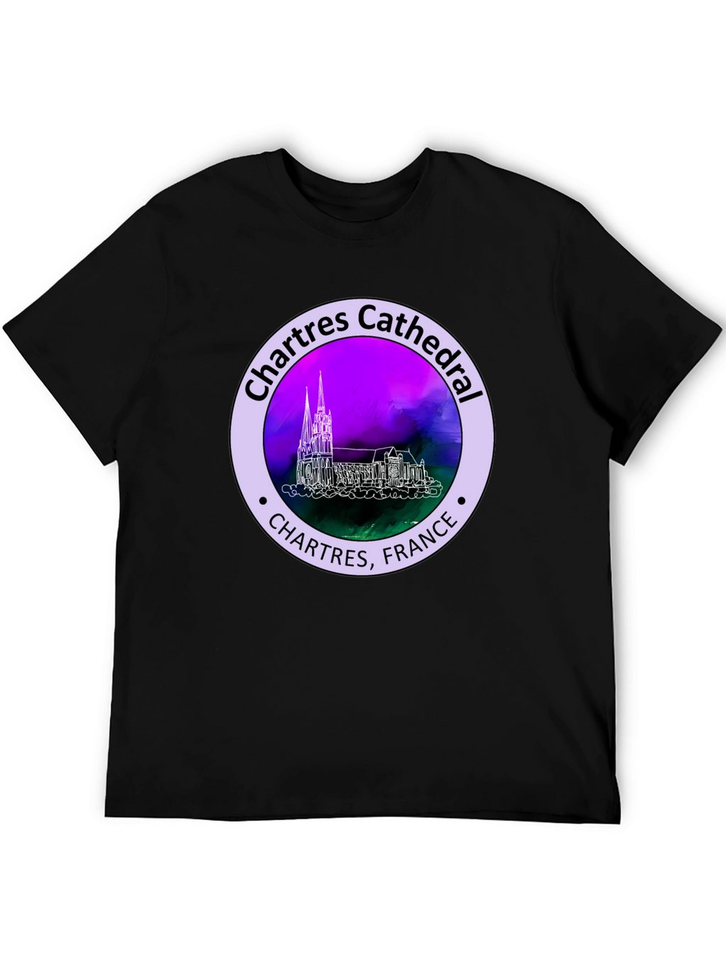 Chartres Cathedral France Graphic Tee