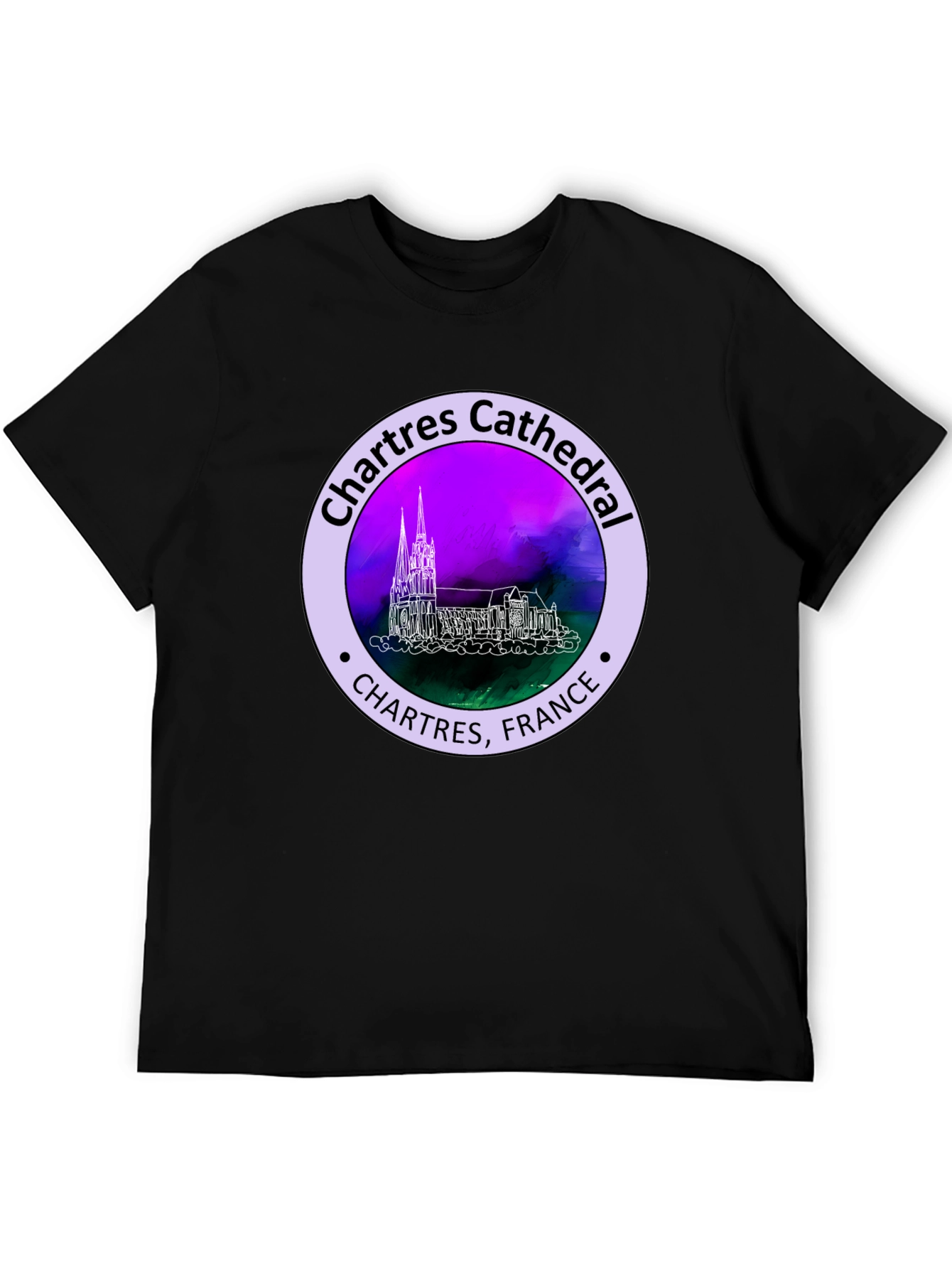 Chartres Cathedral France Graphic Tee