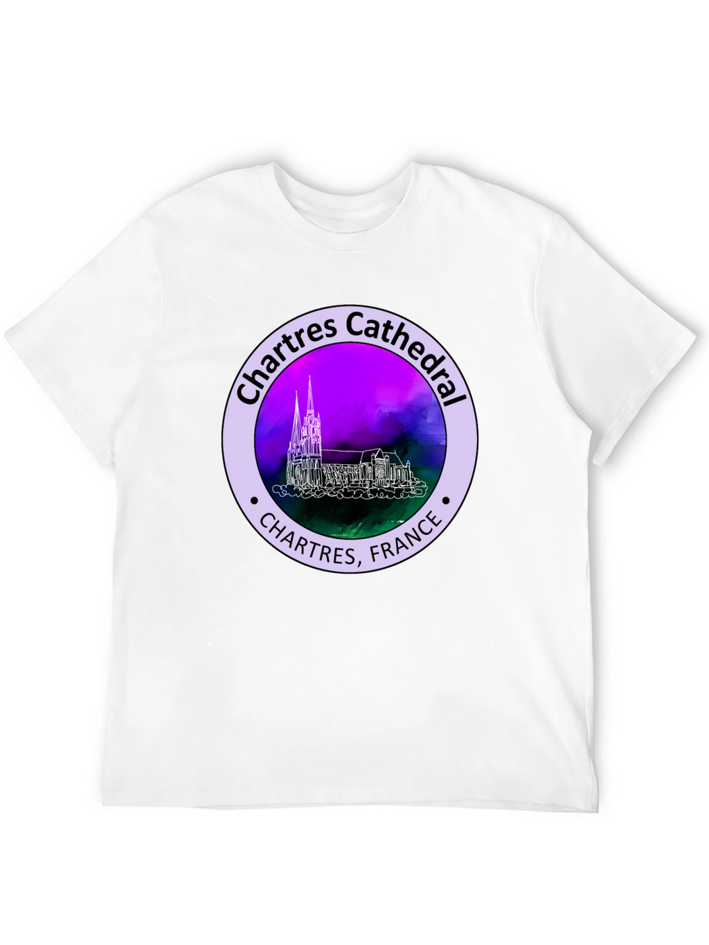 Chartres Cathedral France Graphic Tee