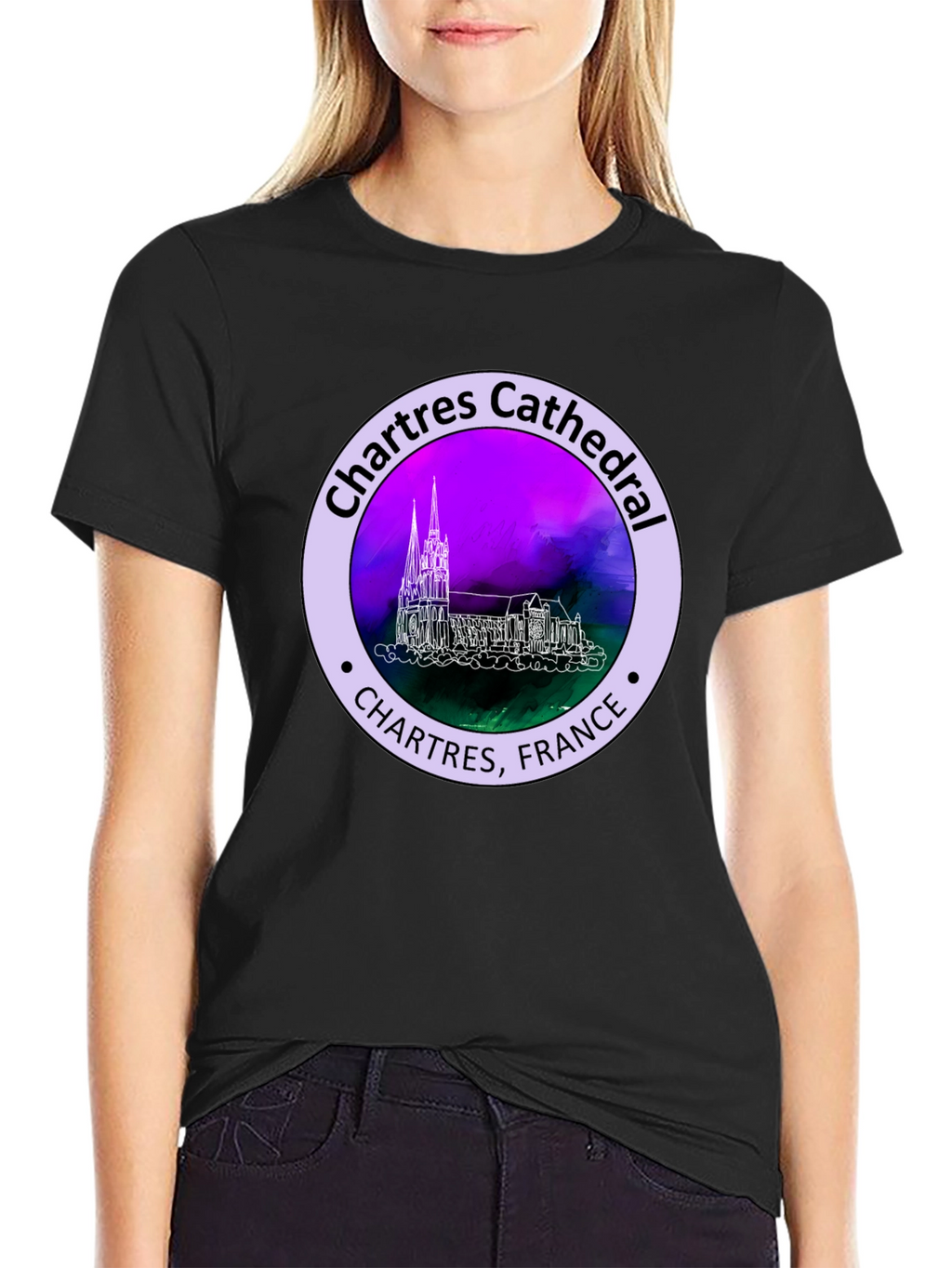 Chartres Cathedral France Graphic Tee
