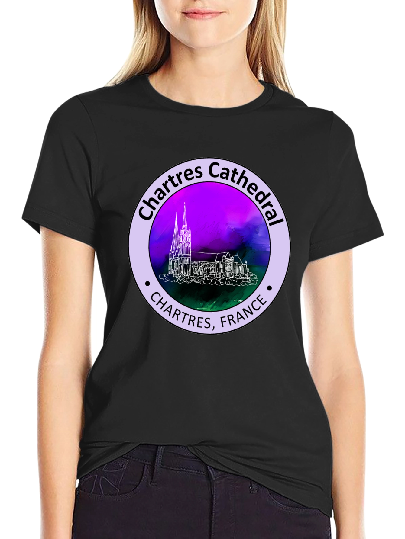 Chartres Cathedral France Graphic Tee