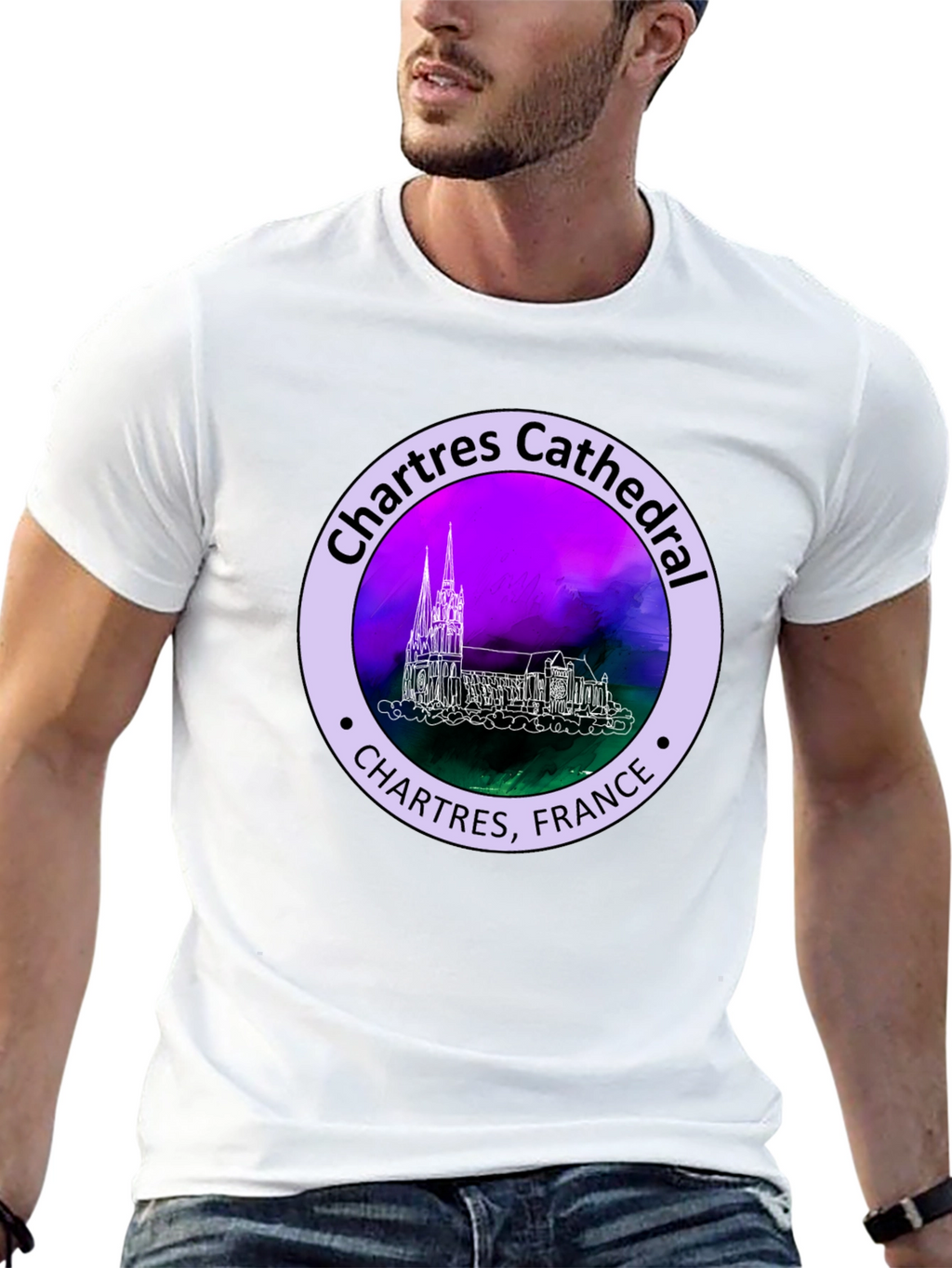 Chartres Cathedral France Graphic Tee