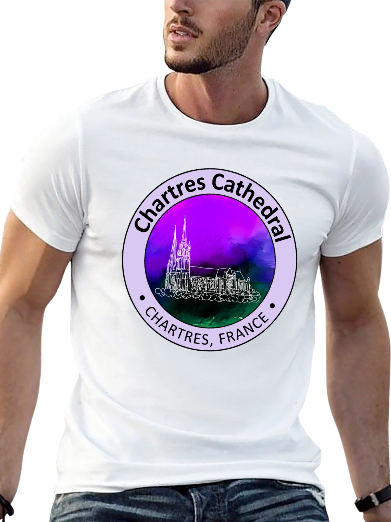 Chartres Cathedral France Graphic Tee