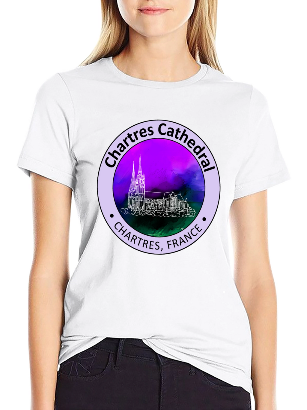 Chartres Cathedral France Graphic Tee