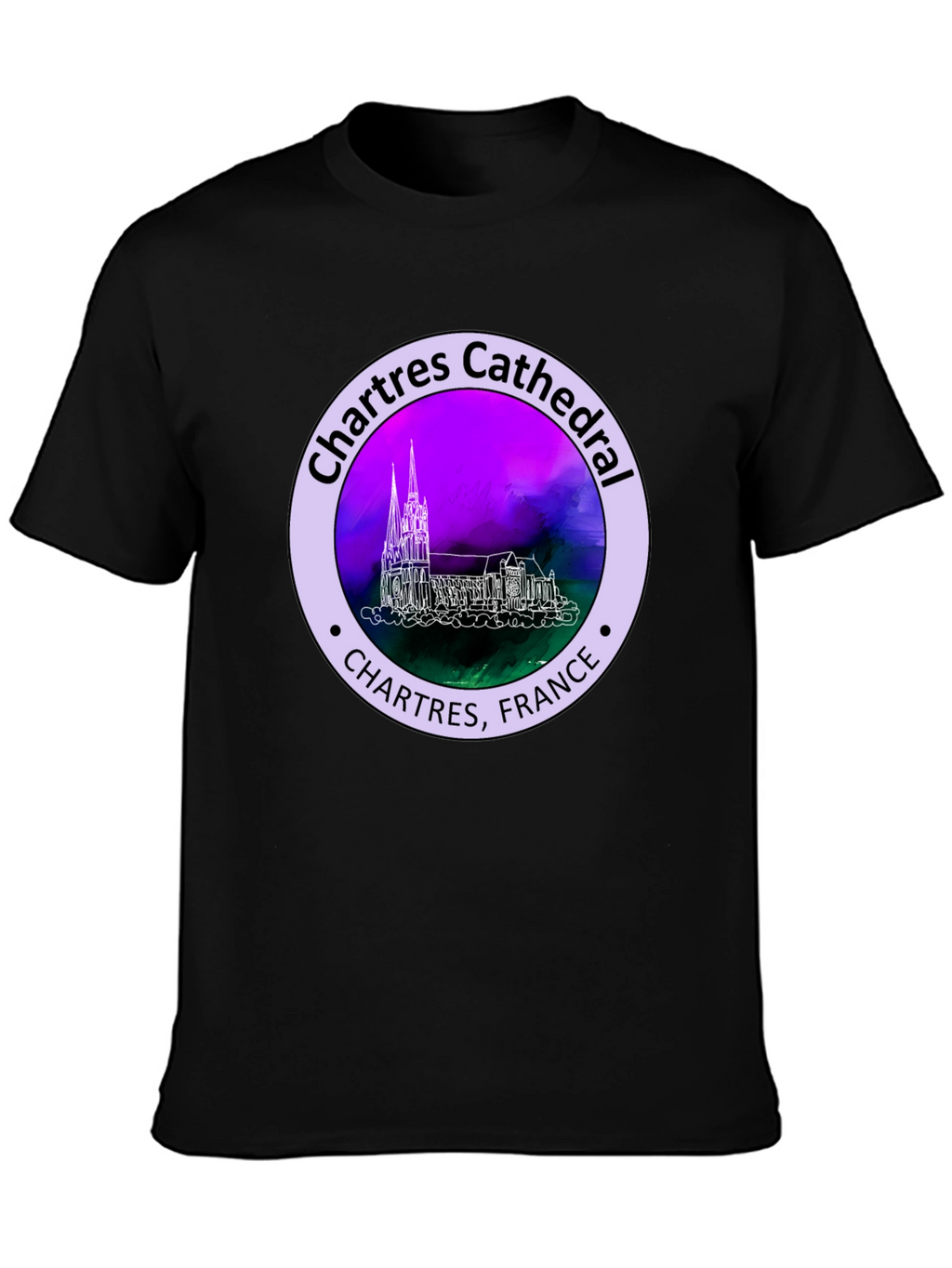 Chartres Cathedral France Graphic Tee