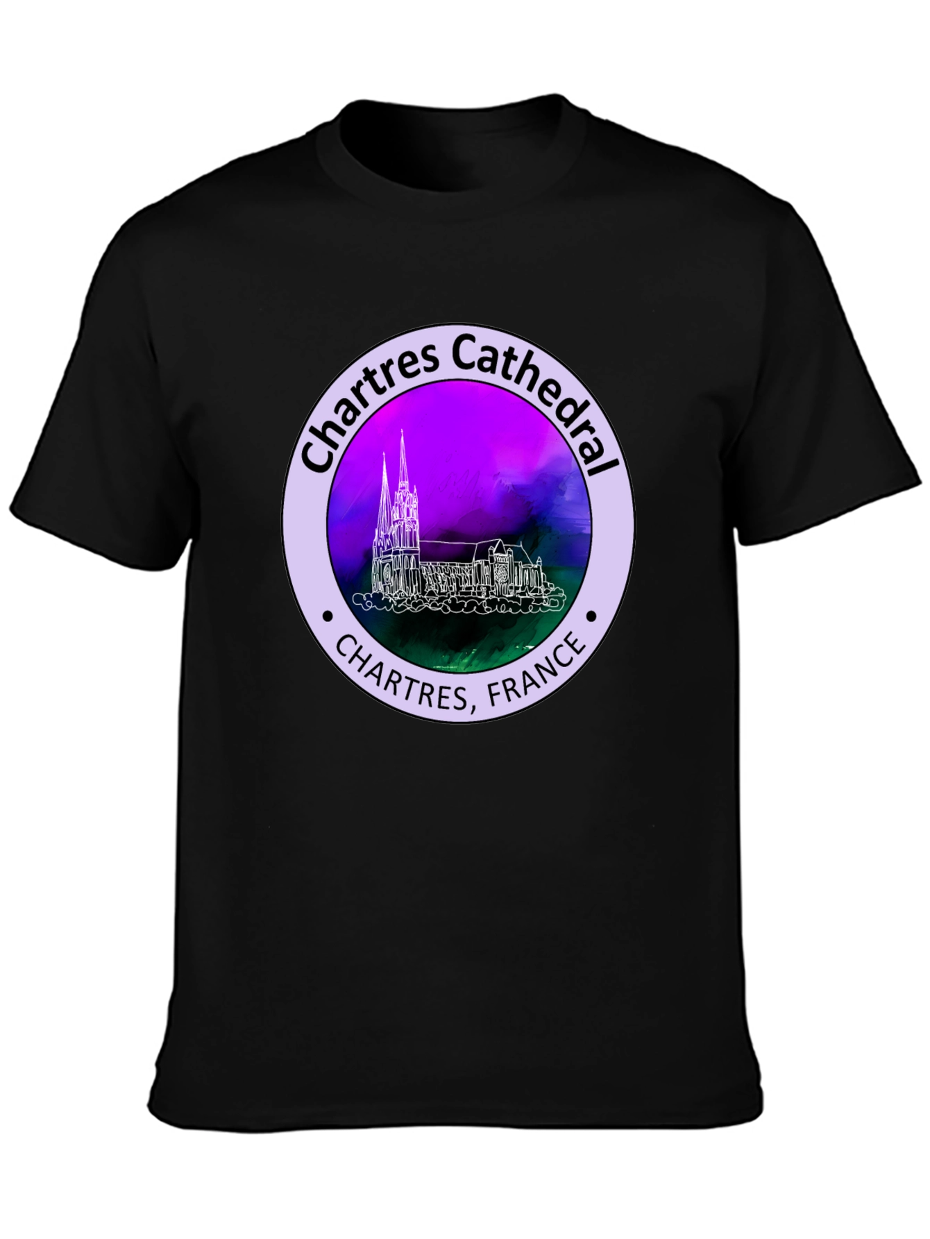 Chartres Cathedral France Graphic Tee