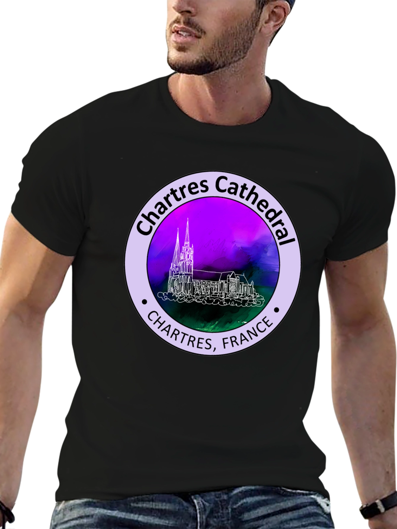 Chartres Cathedral France Graphic Tee