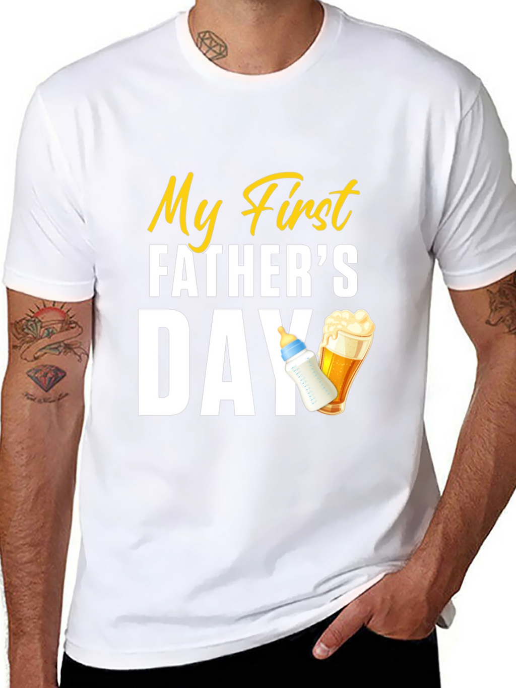 My First Fathers Day T-Shirt - New Dad Gift