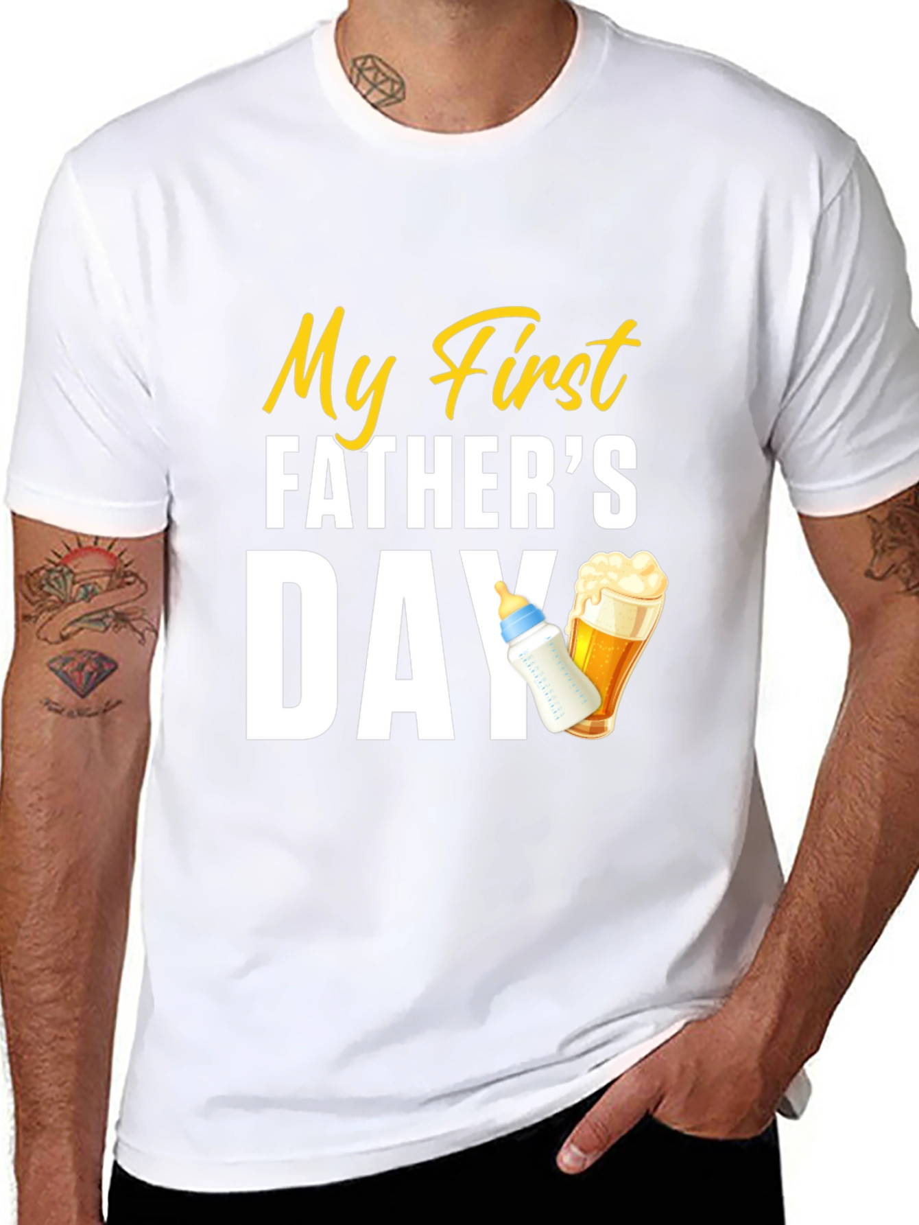My First Fathers Day T-Shirt - New Dad Gift
