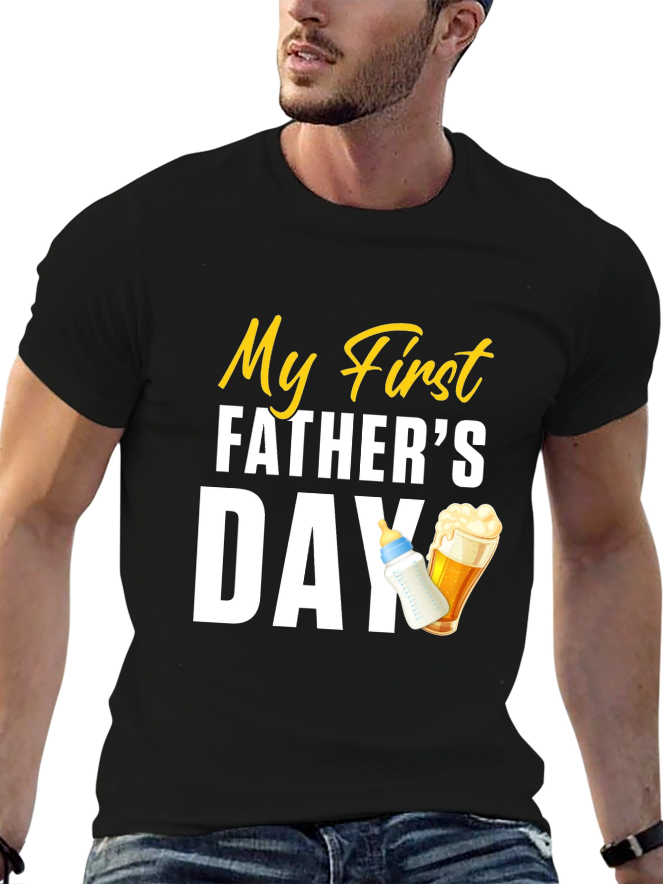 My First Fathers Day T-Shirt - New Dad Gift