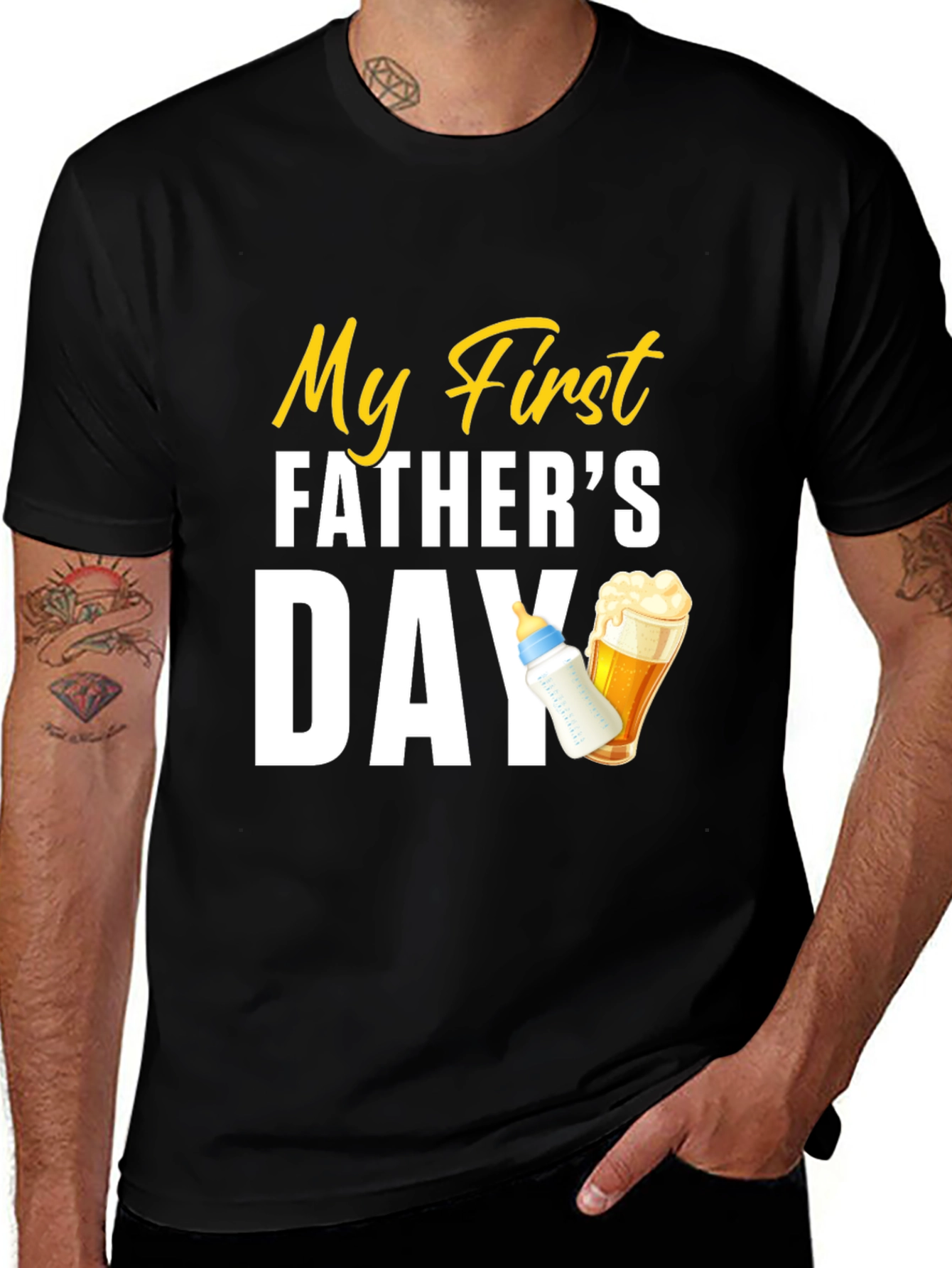 My First Fathers Day T-Shirt - New Dad Gift
