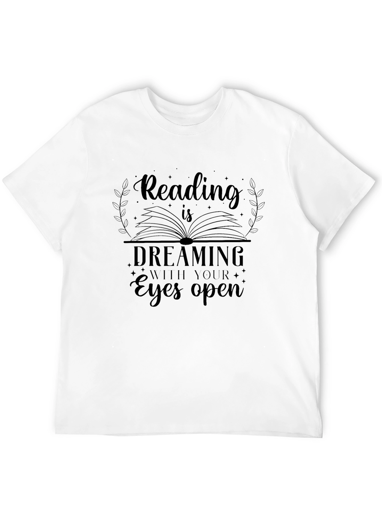 Reading is Dreaming Graphic Tee - Black
