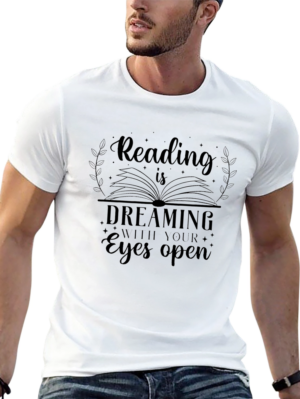 Reading is Dreaming Graphic Tee - Black