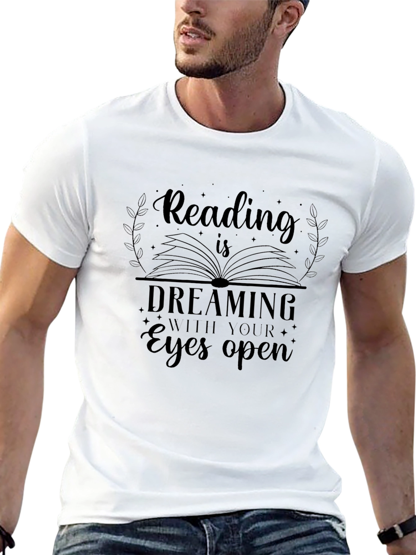 Reading is Dreaming Graphic Tee - Black