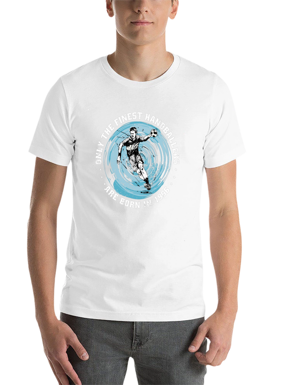 Finest Handballers Born in 1996 Black Graphic Tee