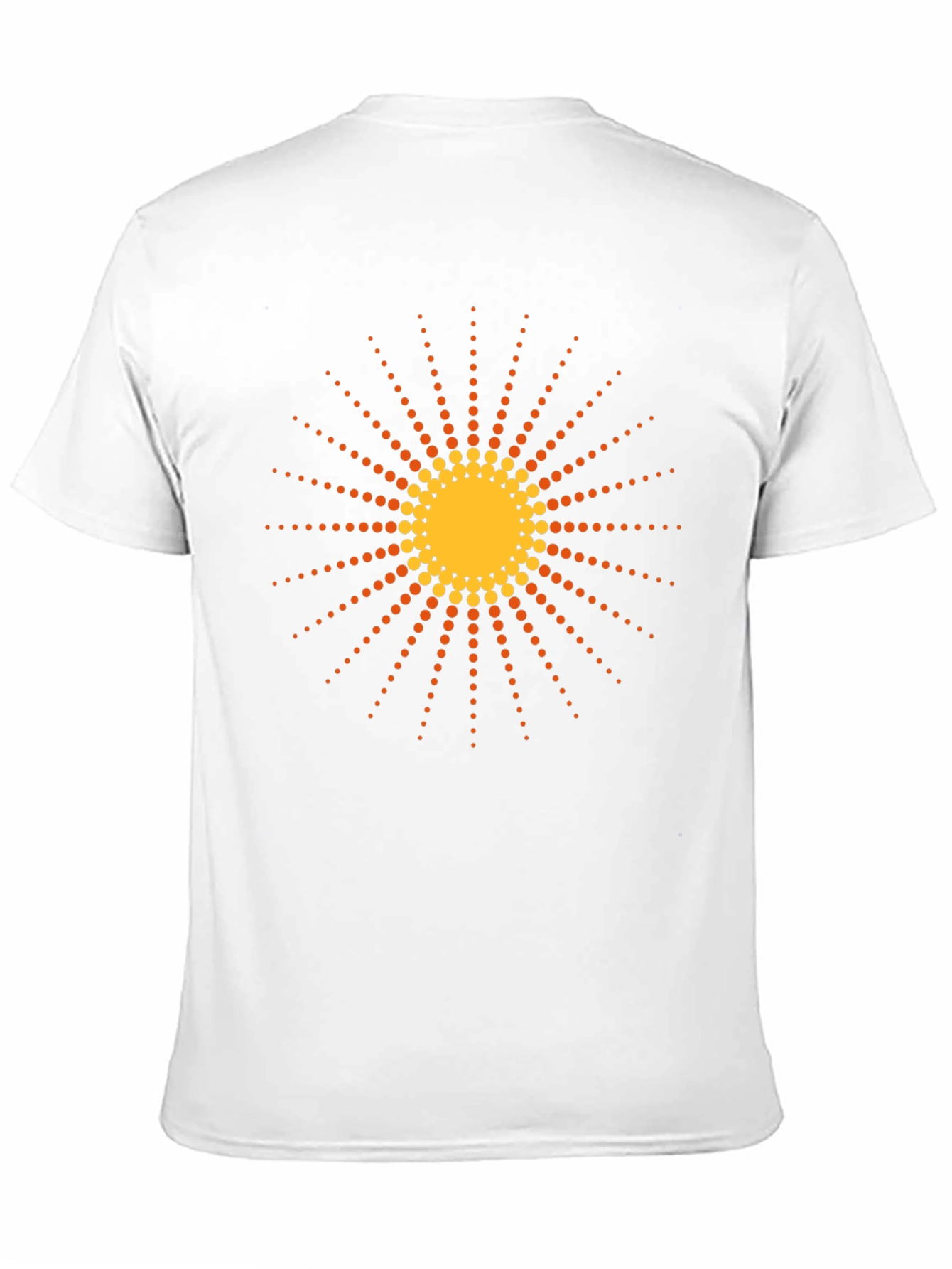 Black T-Shirt with Retro Sun Graphic