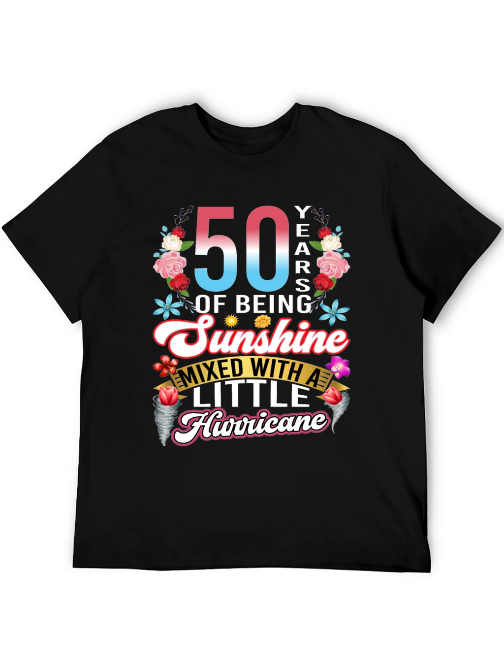50th Birthday Sunshine Hurricane Graphic Tee