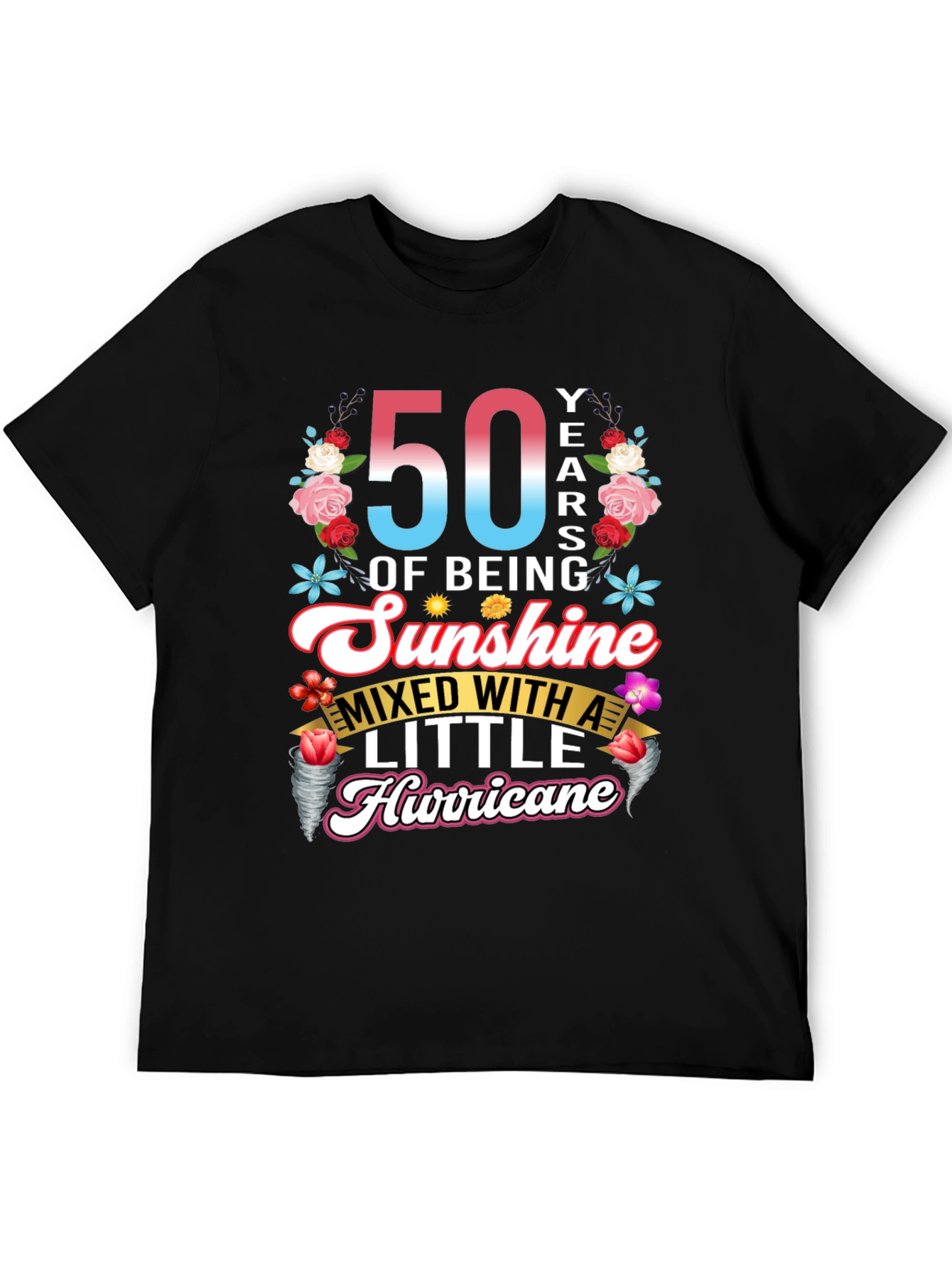 50th Birthday Sunshine Hurricane Graphic Tee