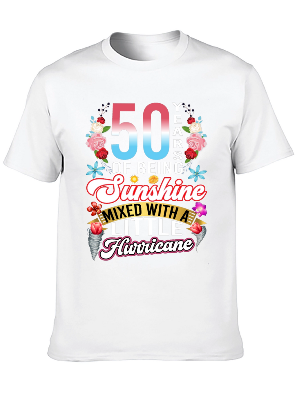 50th Birthday Sunshine Hurricane Graphic Tee