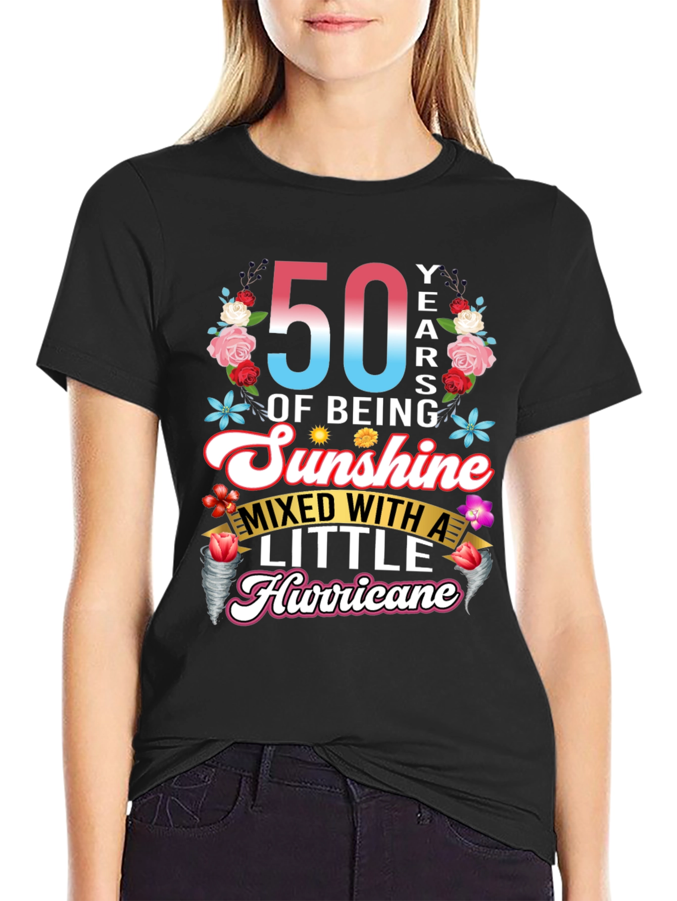 50th Birthday Sunshine Hurricane Graphic Tee