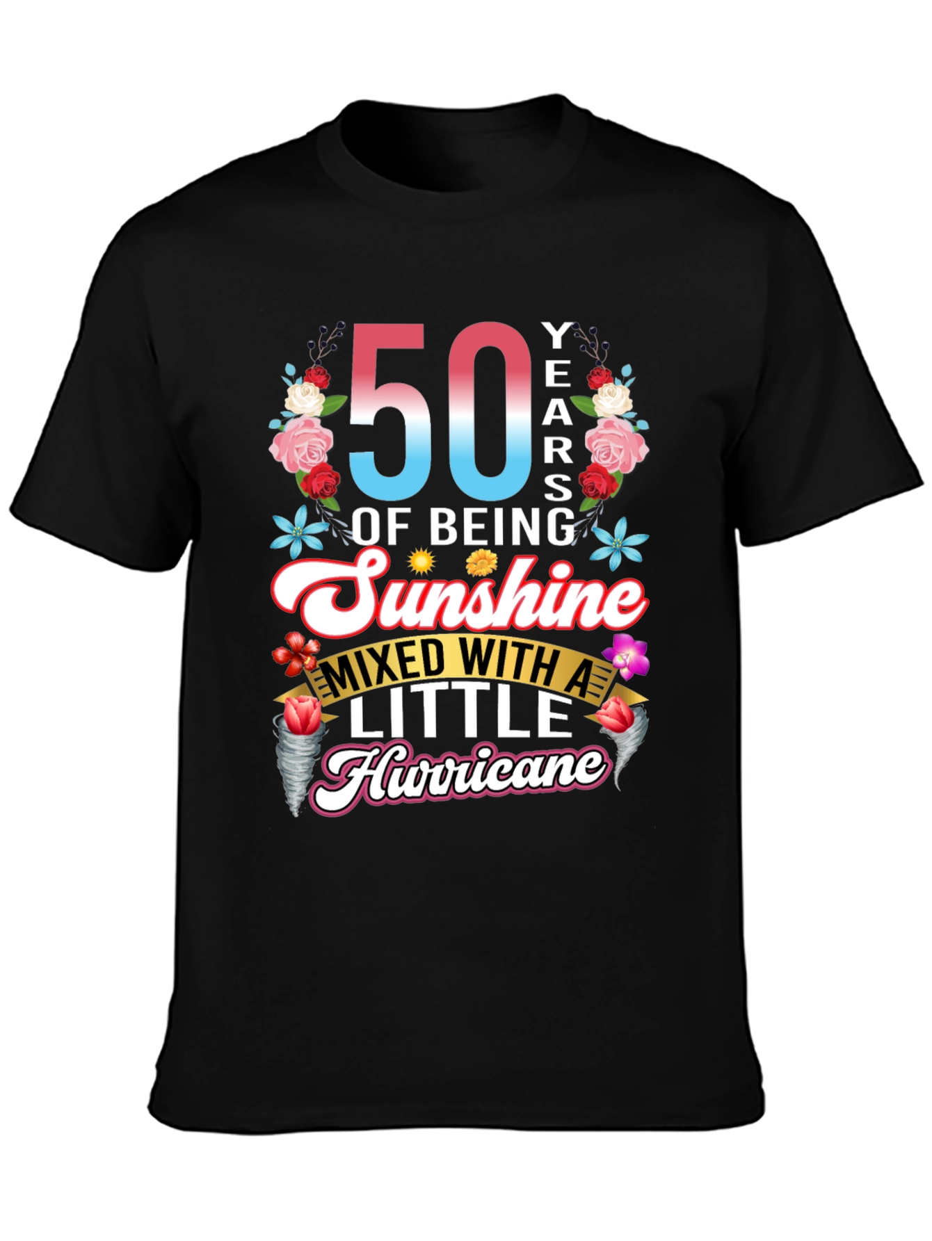 50th Birthday Sunshine Hurricane Graphic Tee