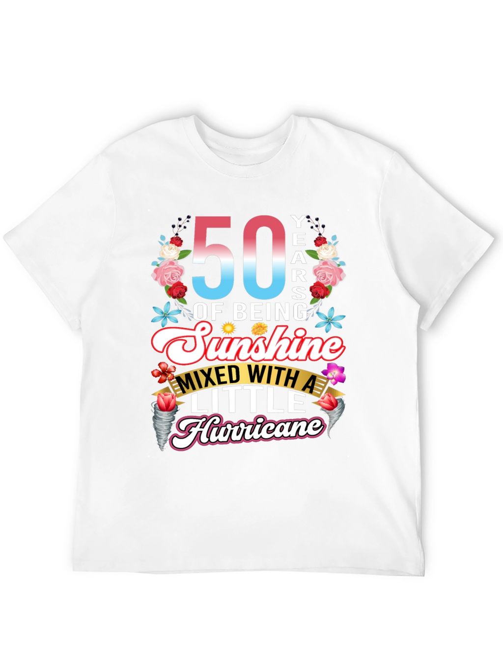 50th Birthday Sunshine Hurricane Graphic Tee